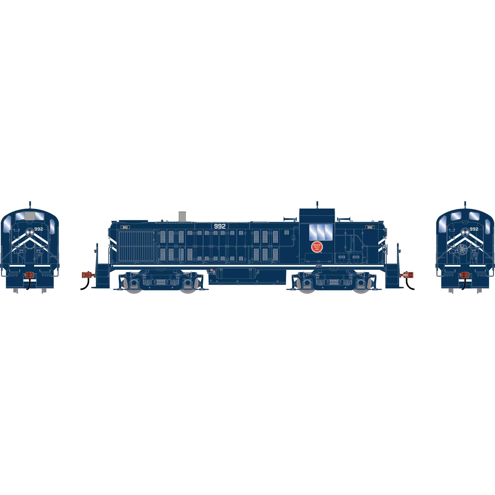 HO RS-3 Locomotive MP #992 (ATH-2148)