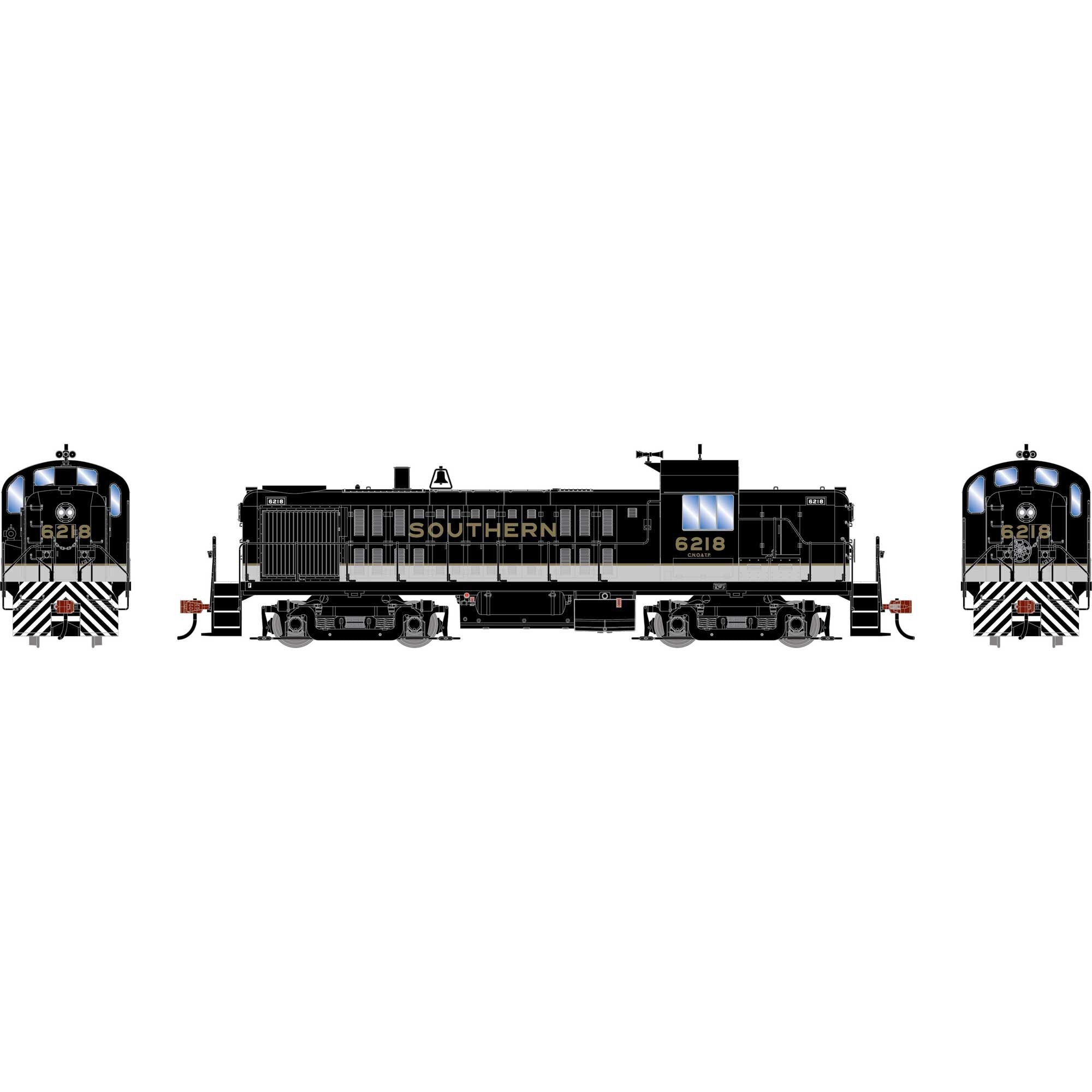 HO RS-3 Locomotive with DCC and Sound, SOU #6218 (ATH-2159)