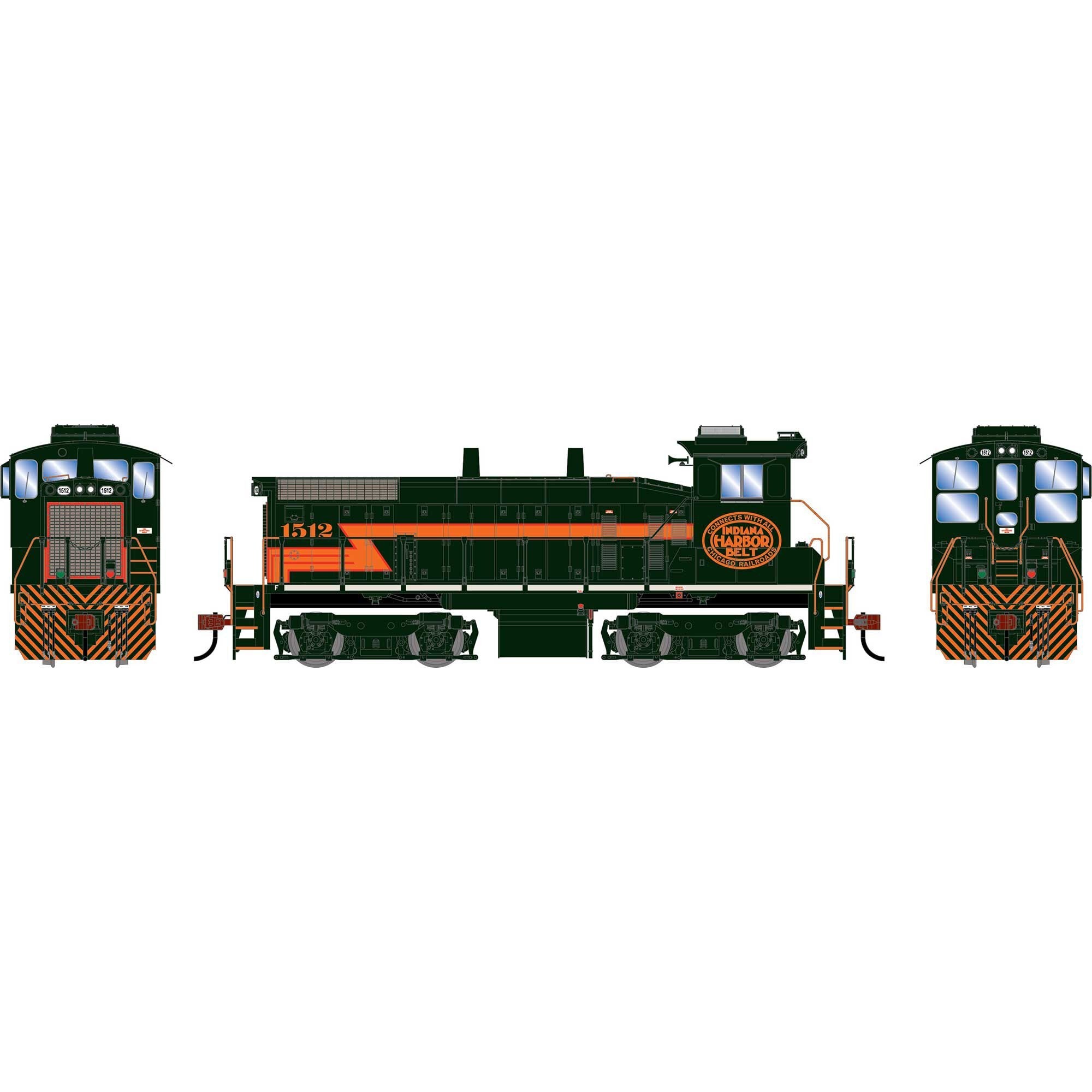HO Athearn SW1500 Locomotive IHB #1512 (ATH-2514)