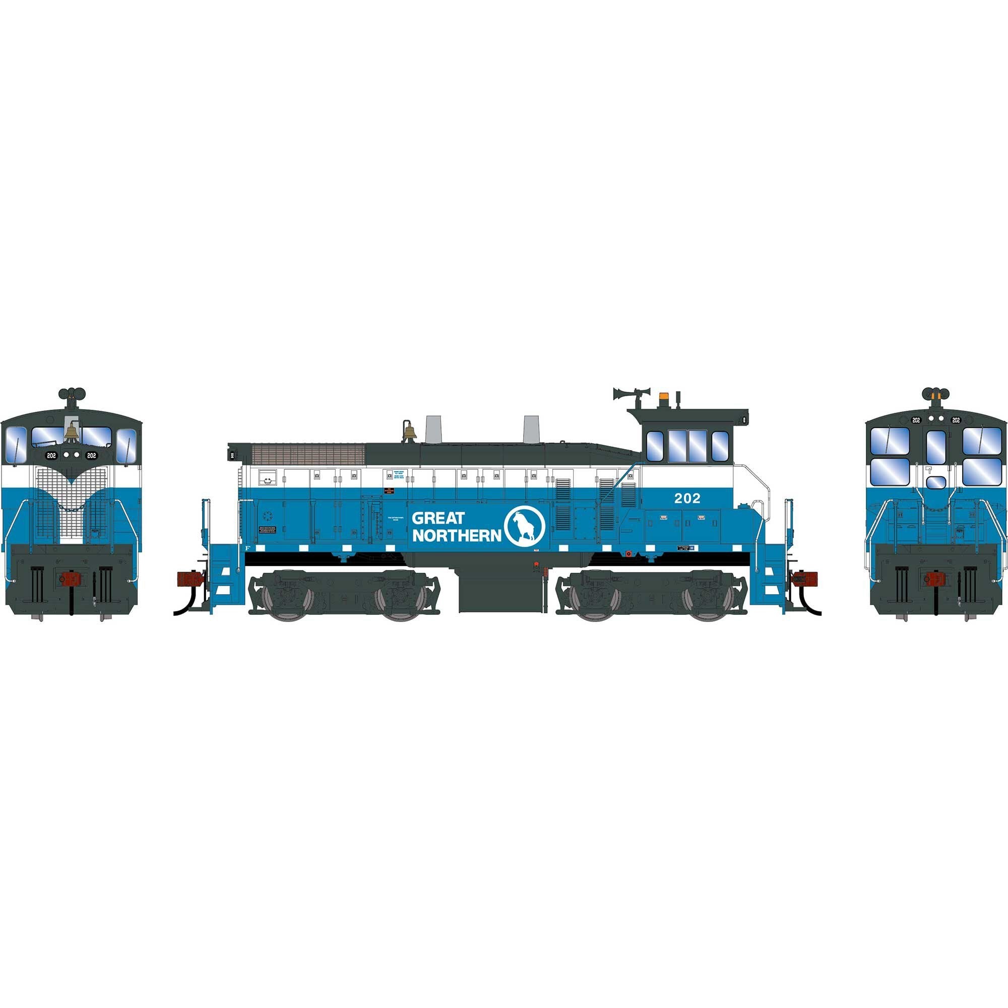 HO Athearn SW1500 Locomotive GN #202 (ATH-2519)