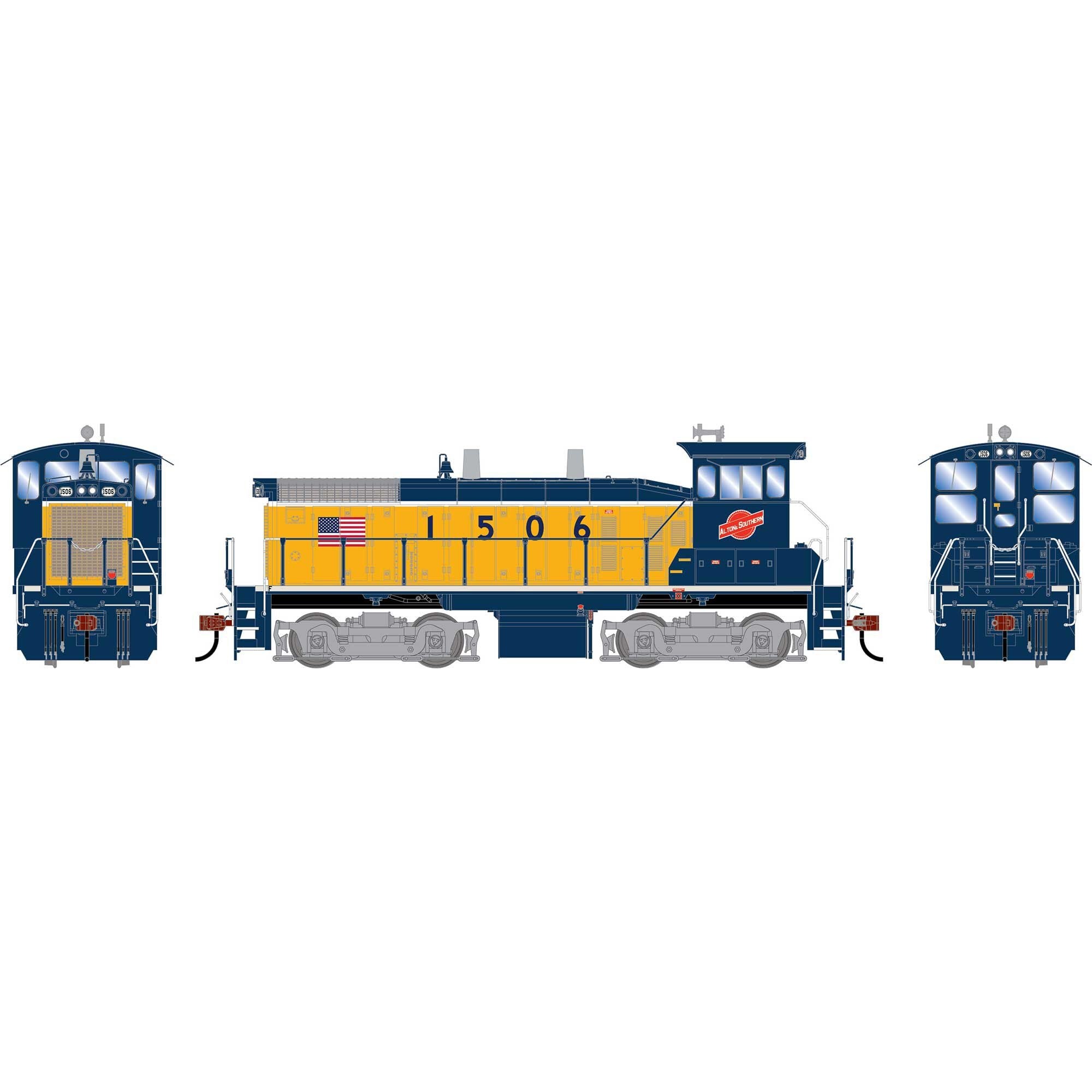 HO SW1500 Locomotive ALS #1506 (ATH-2522)