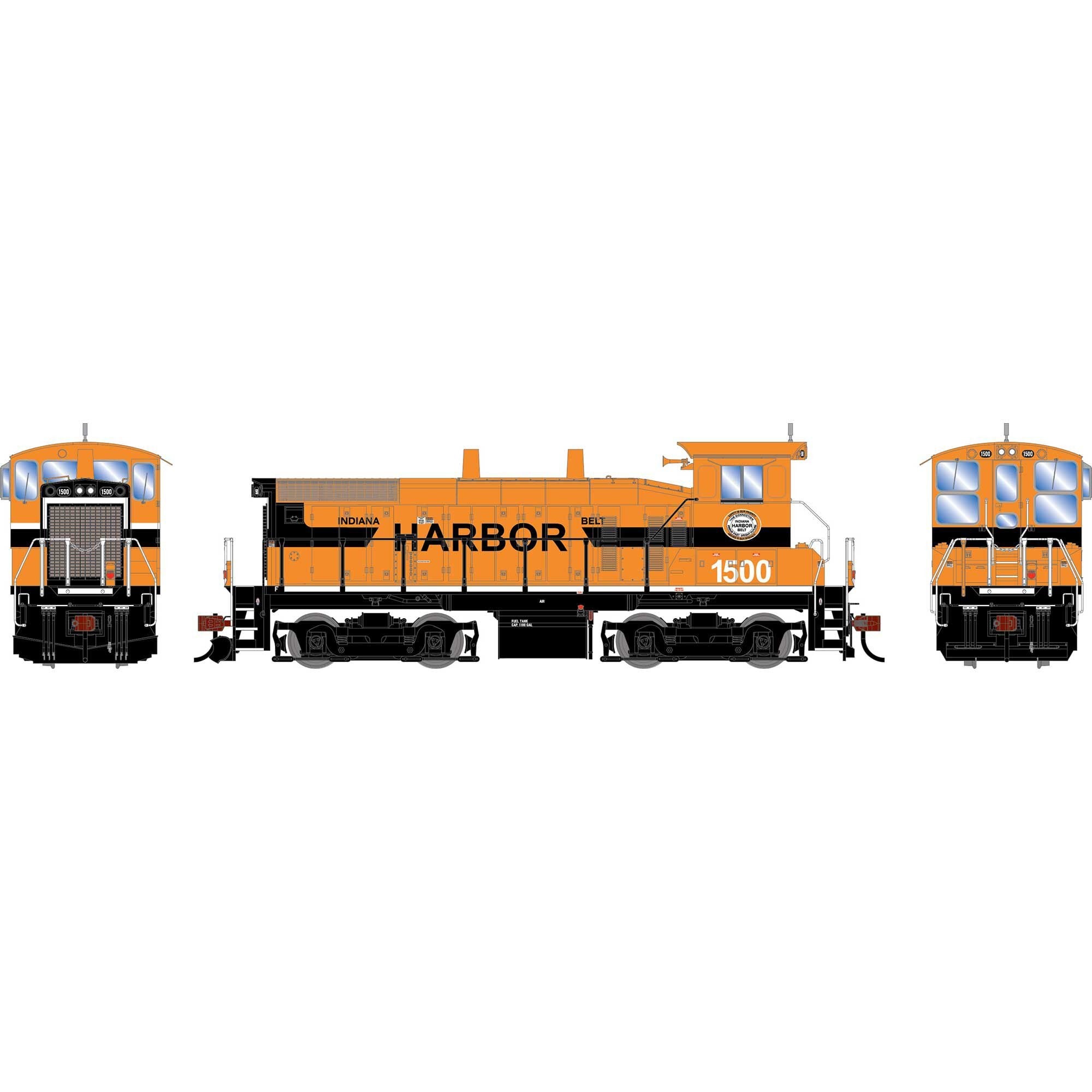 HO Athearn SW1500 Locomotive with DCC and Sound IHB #1500 (ATH-2532)