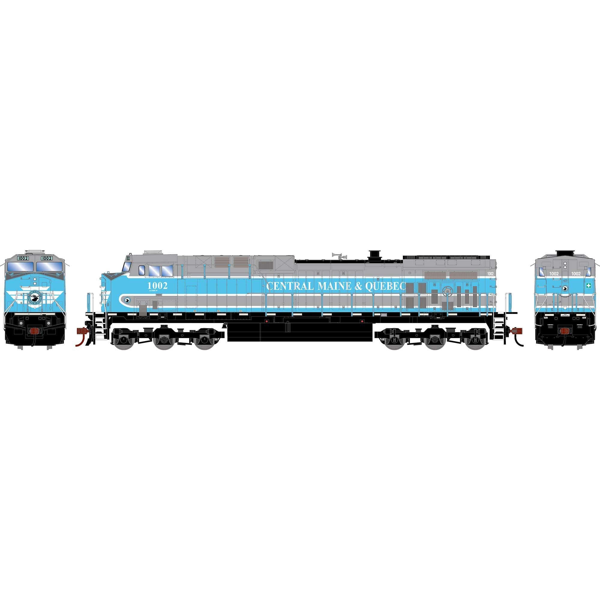 HO Athearn AC4400CW Locomotive CMQ #1002 Plastic Model (ATH-2573)