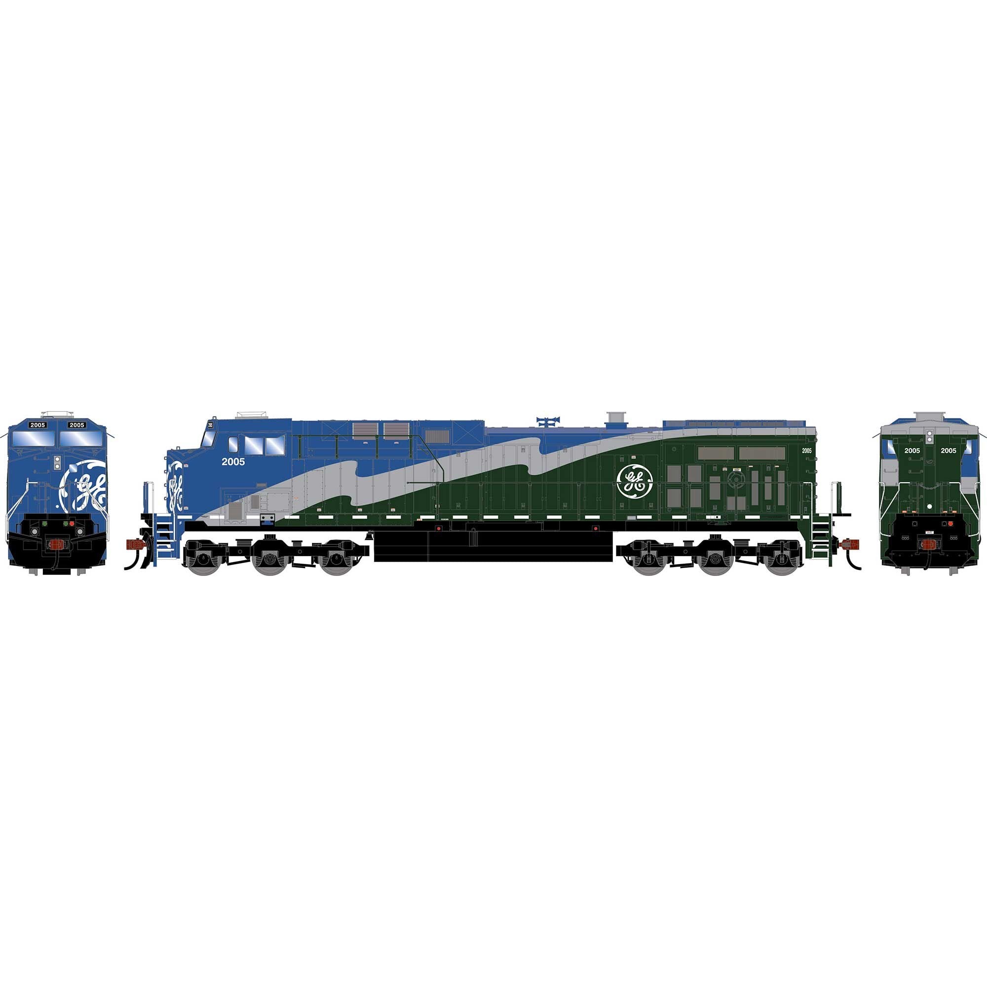 HO Athearn AC4400CW Locomotive GECX Demonstrator #2005 (ATH-2575)