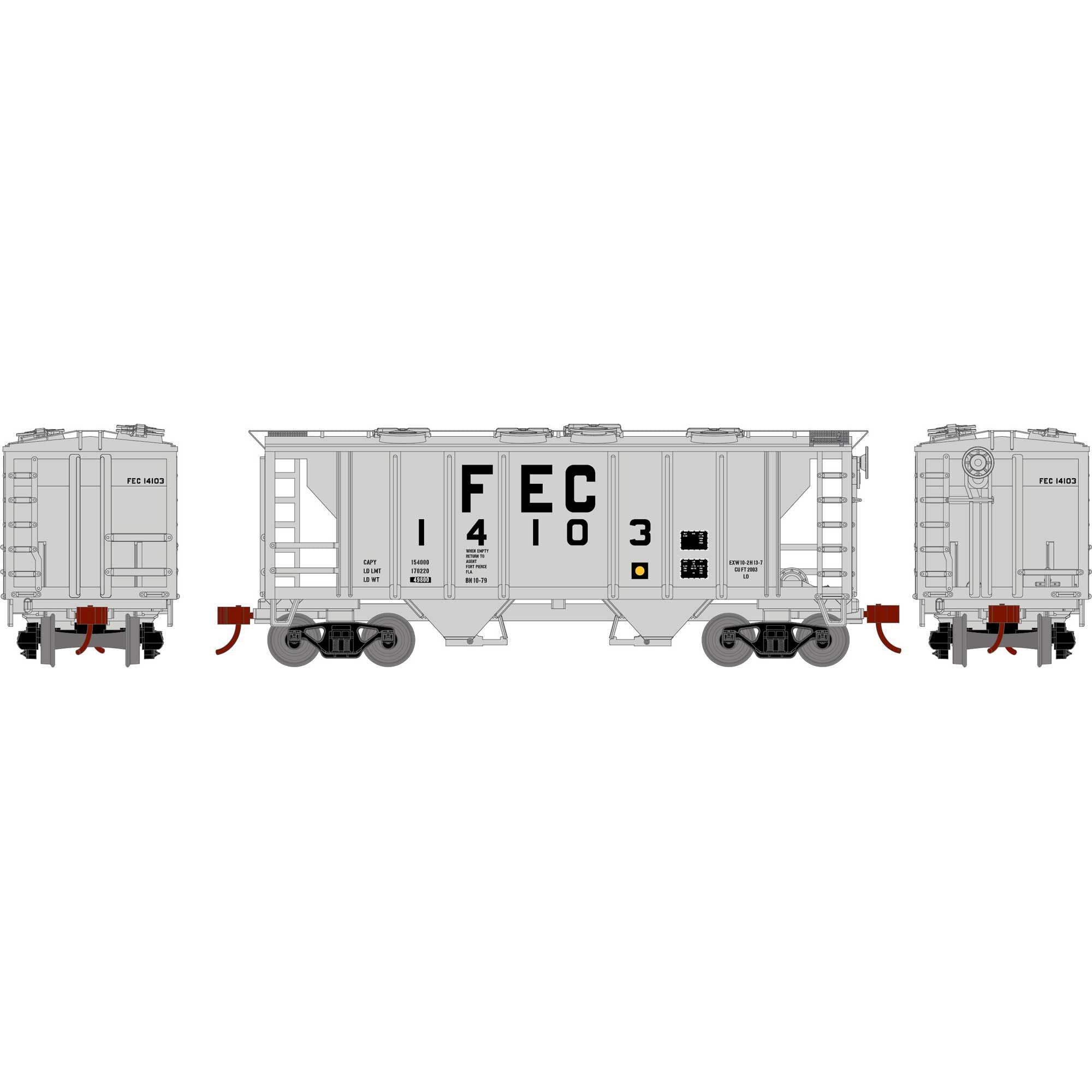 HO PS-2 2003 2-Bay Hopper FEC #14103 (ATH15418)