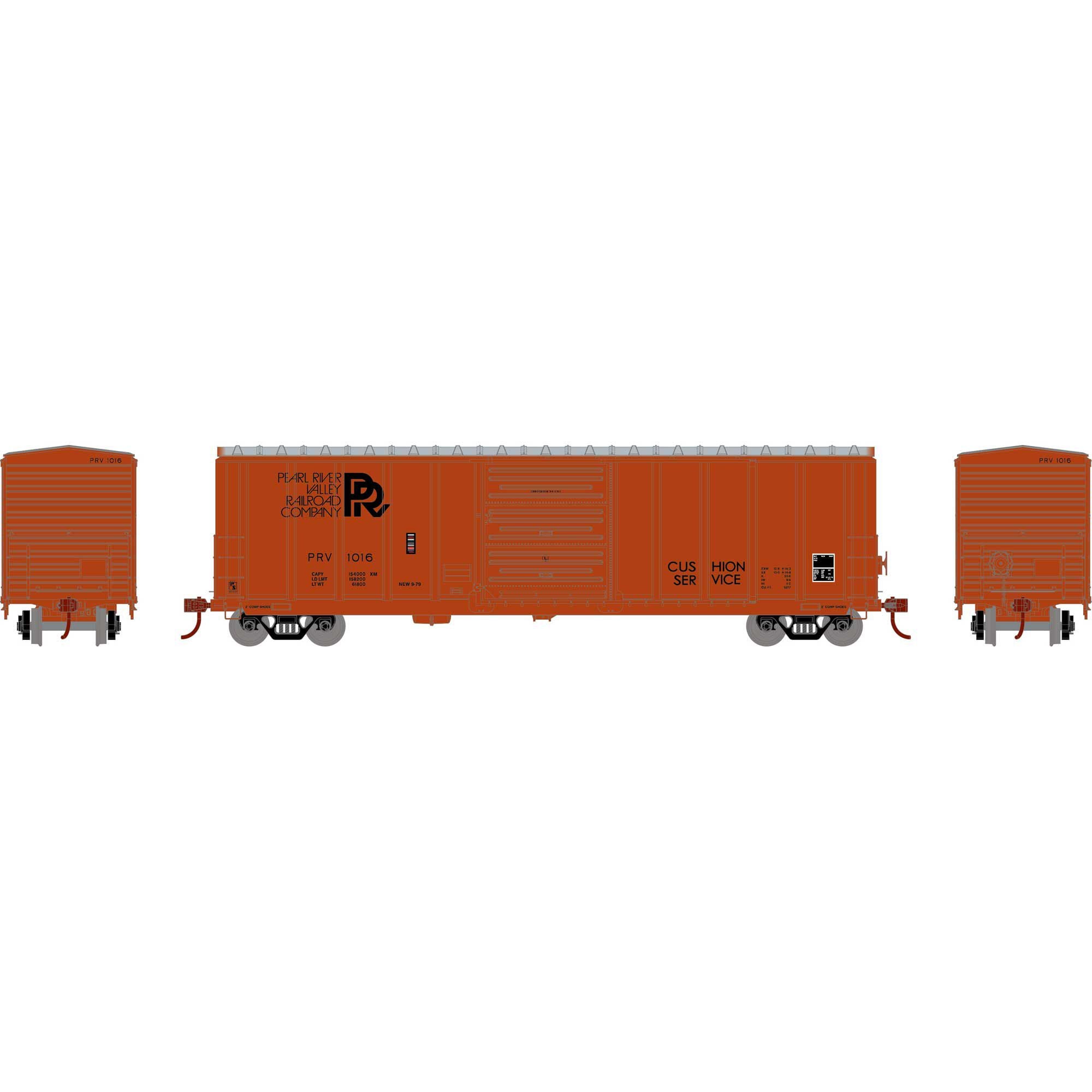 HO 50' PS 5277 Boxcar PRV #1016 Plastic Model (ATH15957)