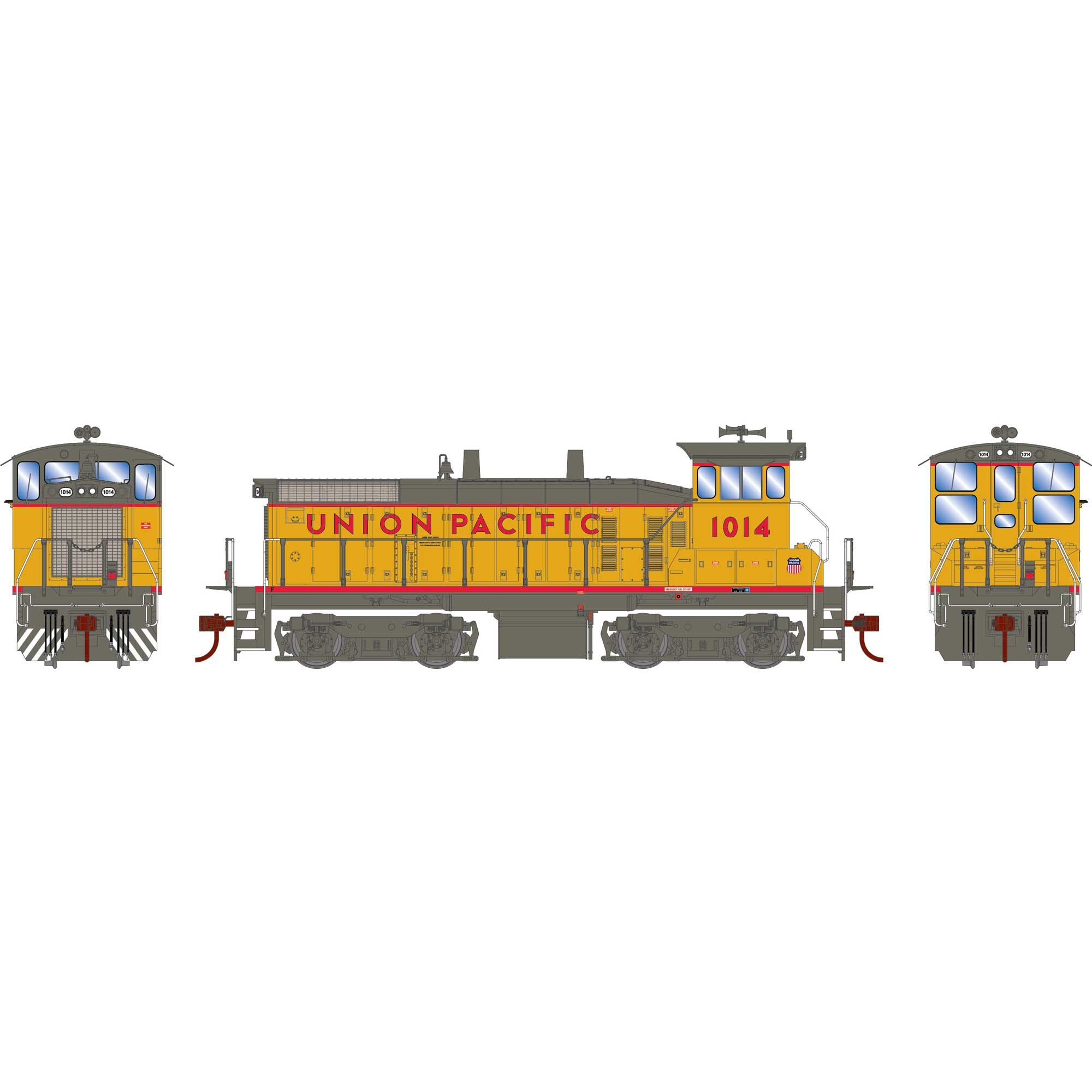 HO SW1500 Locomotive Union Pacific #1014 (ATH29666)