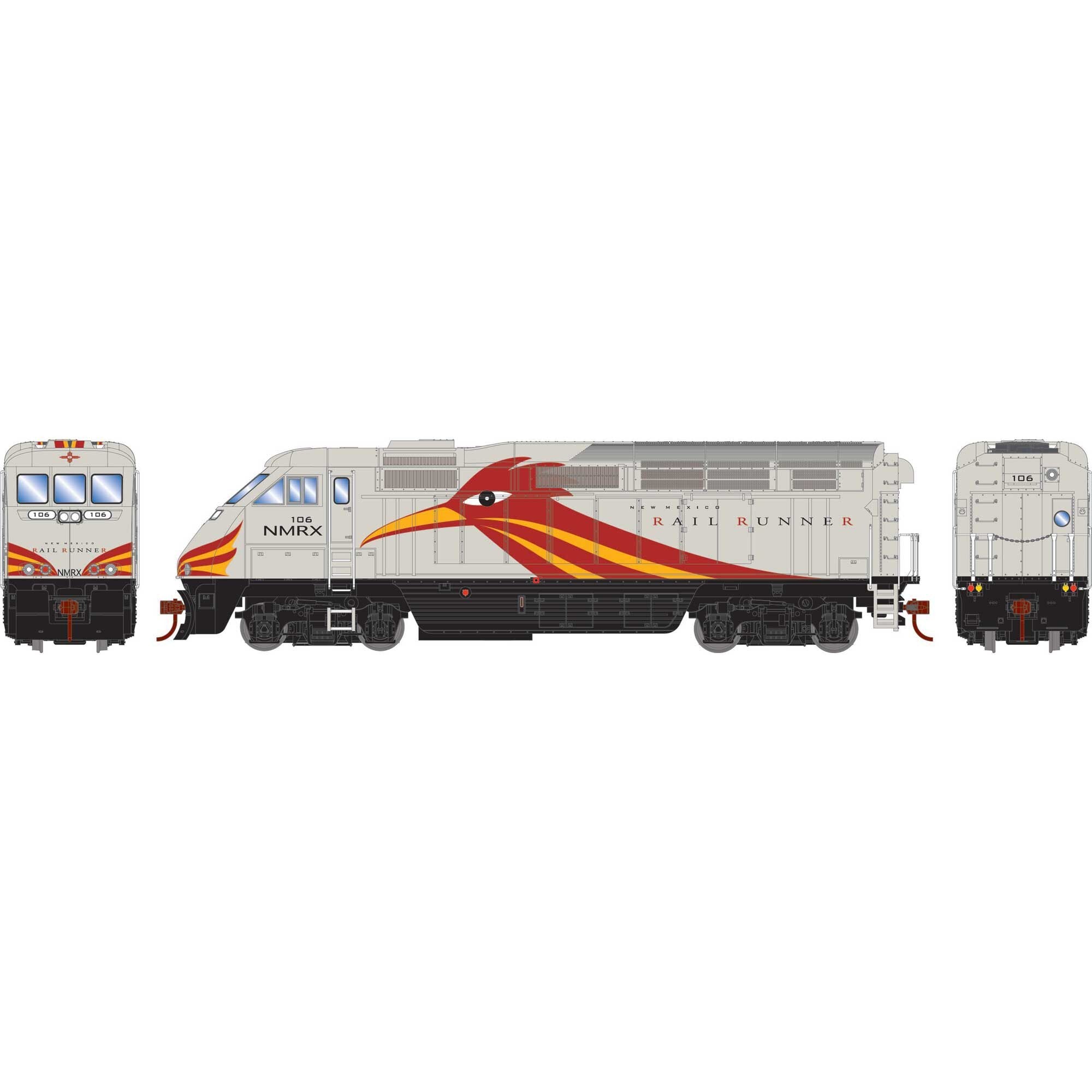 HO F59PHI Locomotive NMRX 106 (ATH64854)