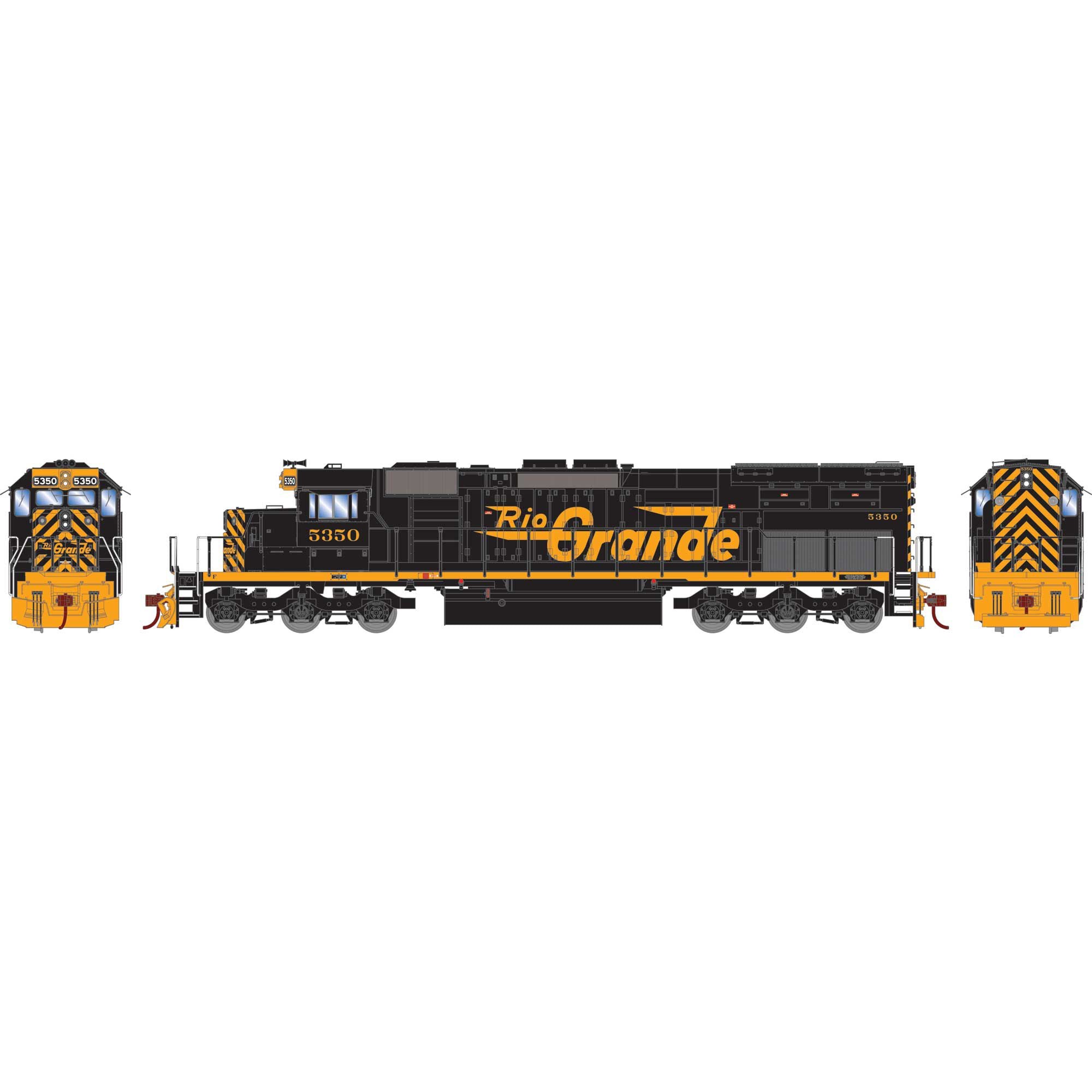 HO RTR SD40T-2 D&RGW #5350 Locomotive (ATH72072)