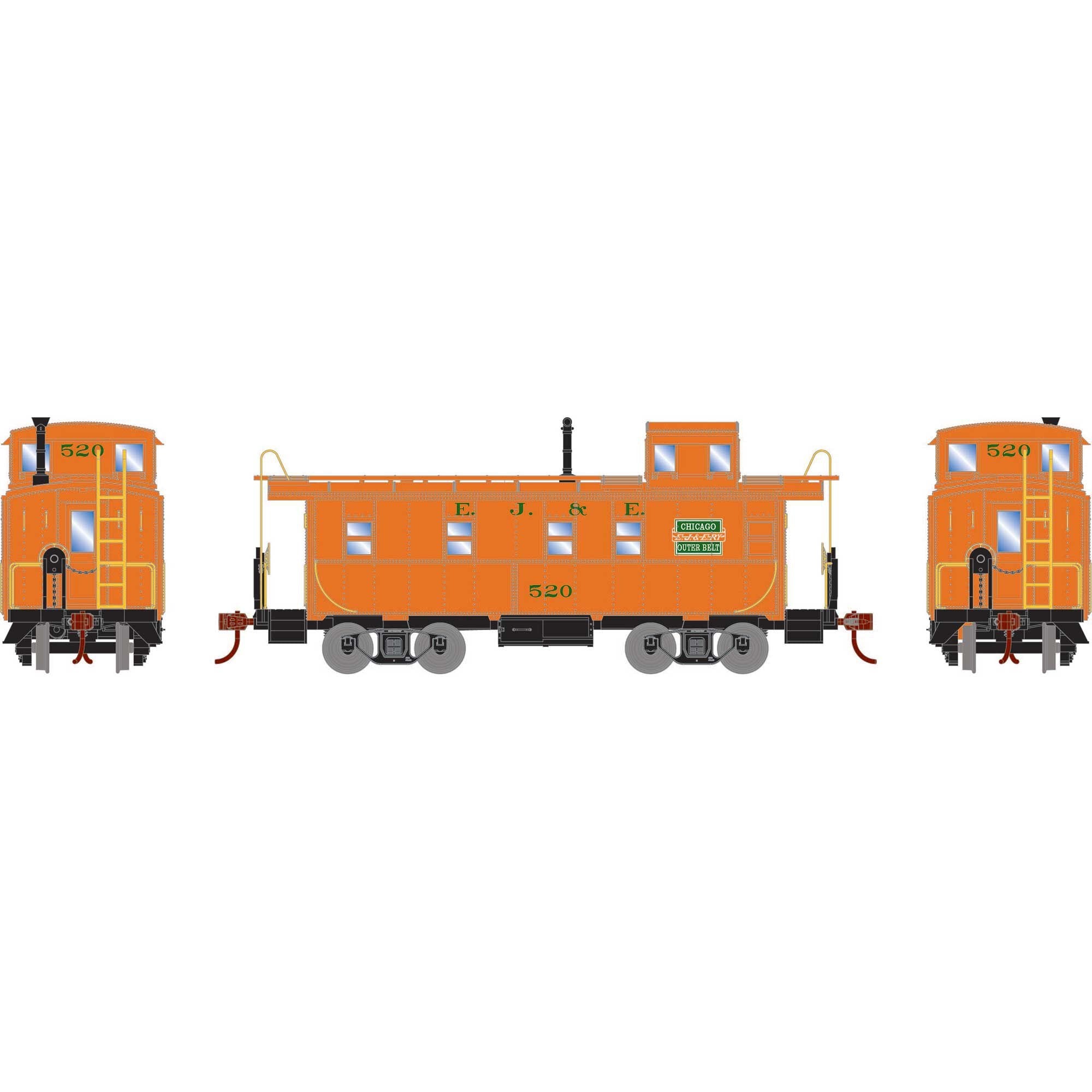 HO Cupola Caboose EJ&E #520 (ATH74036)