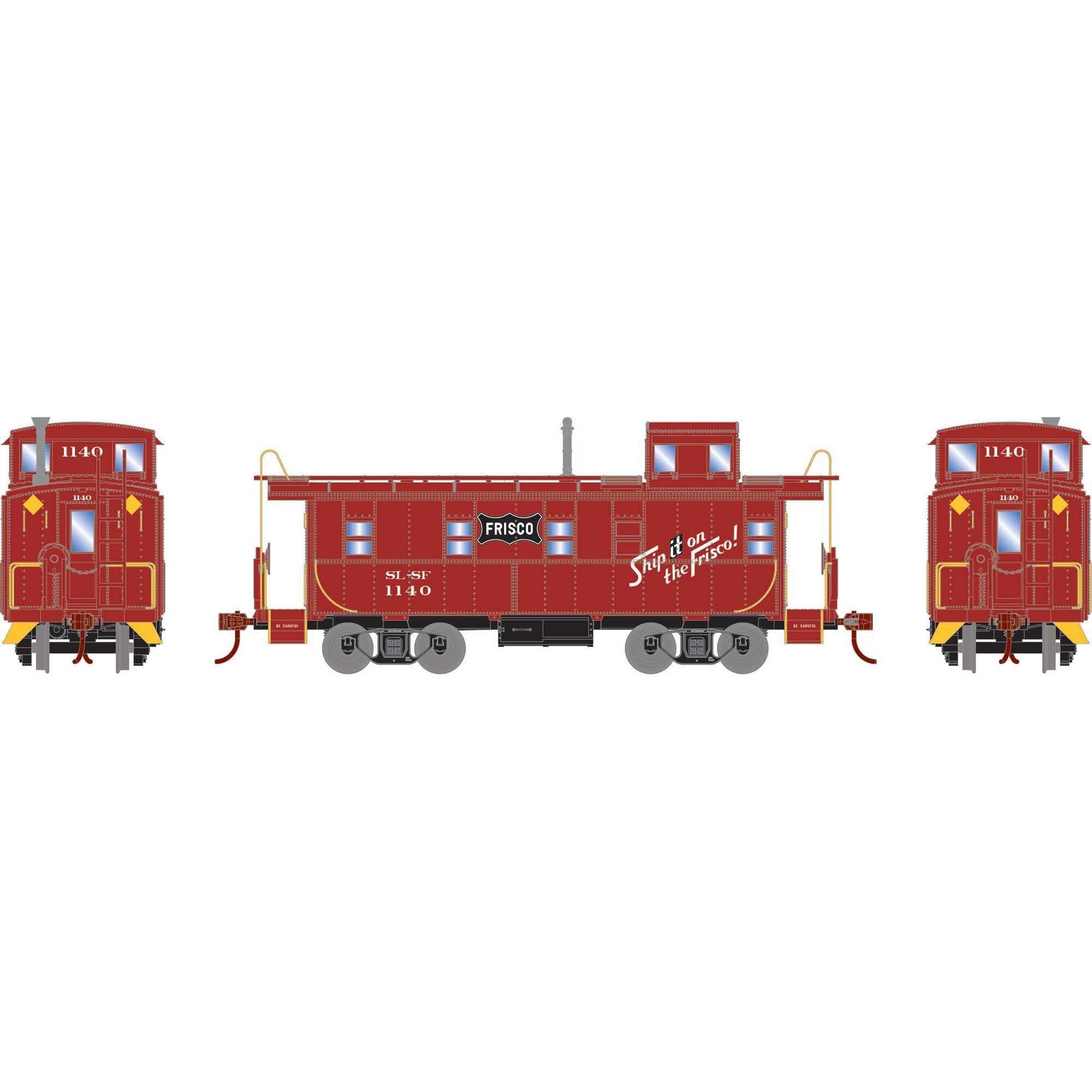 HO Cupola Caboose SLSF #1140 (ATH74038)