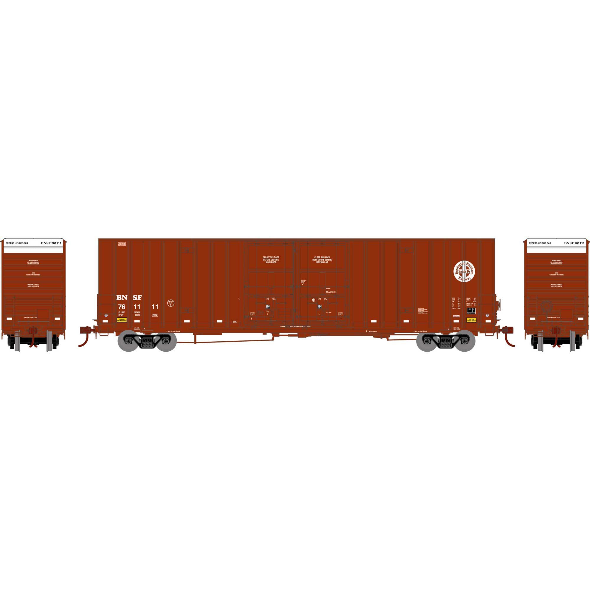 HO 60' Gunderson Boxcar BNSF #761111 (ATH75318)