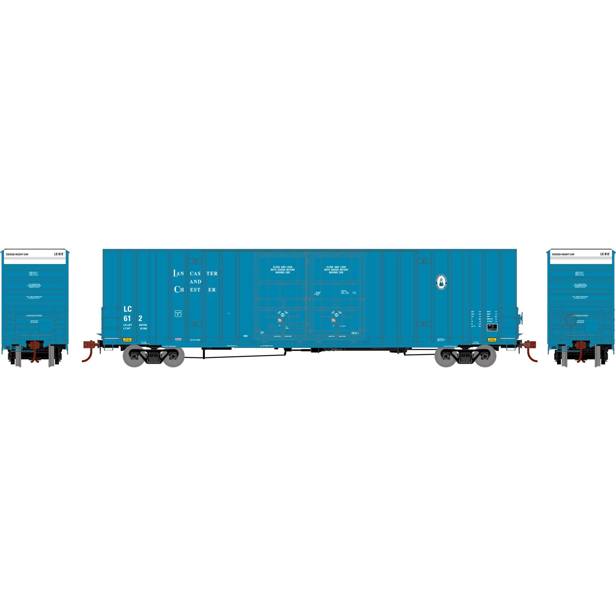HO 60' Gunderson Boxcar L&C #612 (ATH75322)