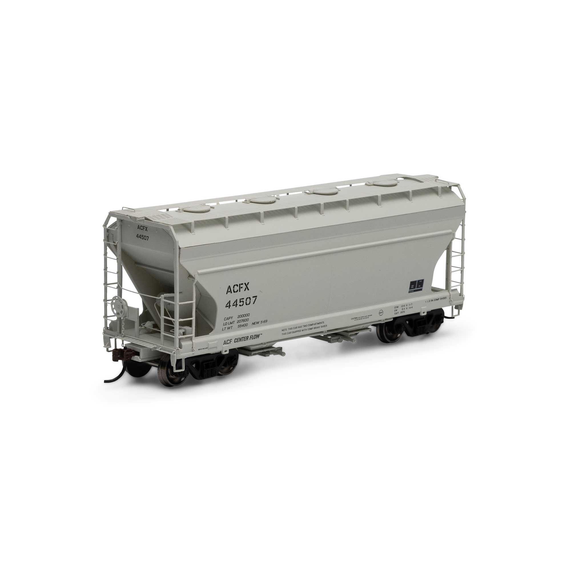 HO ACF 2970 Covered Hopper ACFX #44507 Plastic Model (ATH81056)