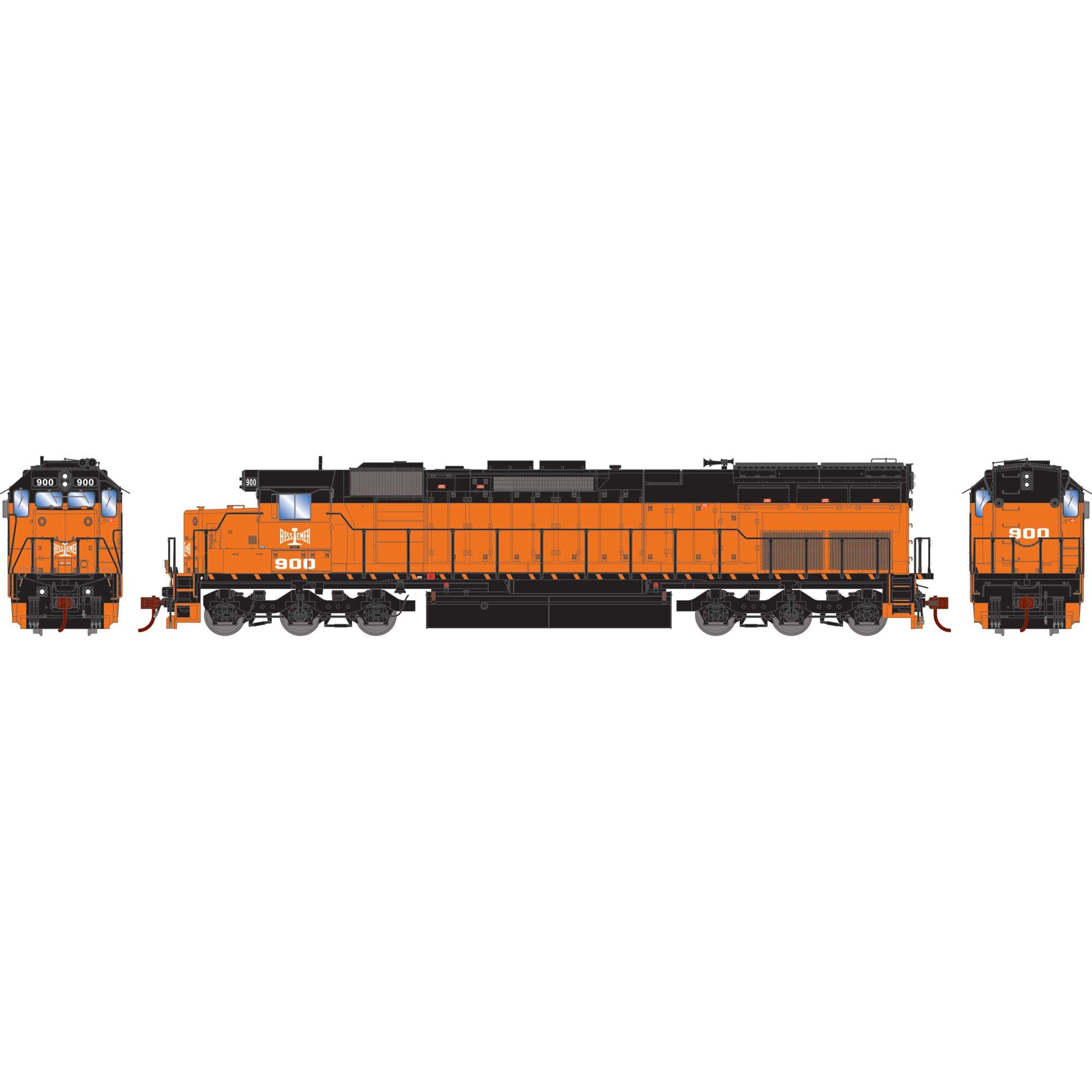 HO SD45T-2 Locomotive Bessamer & Lake Erie #900 (ATH86881)