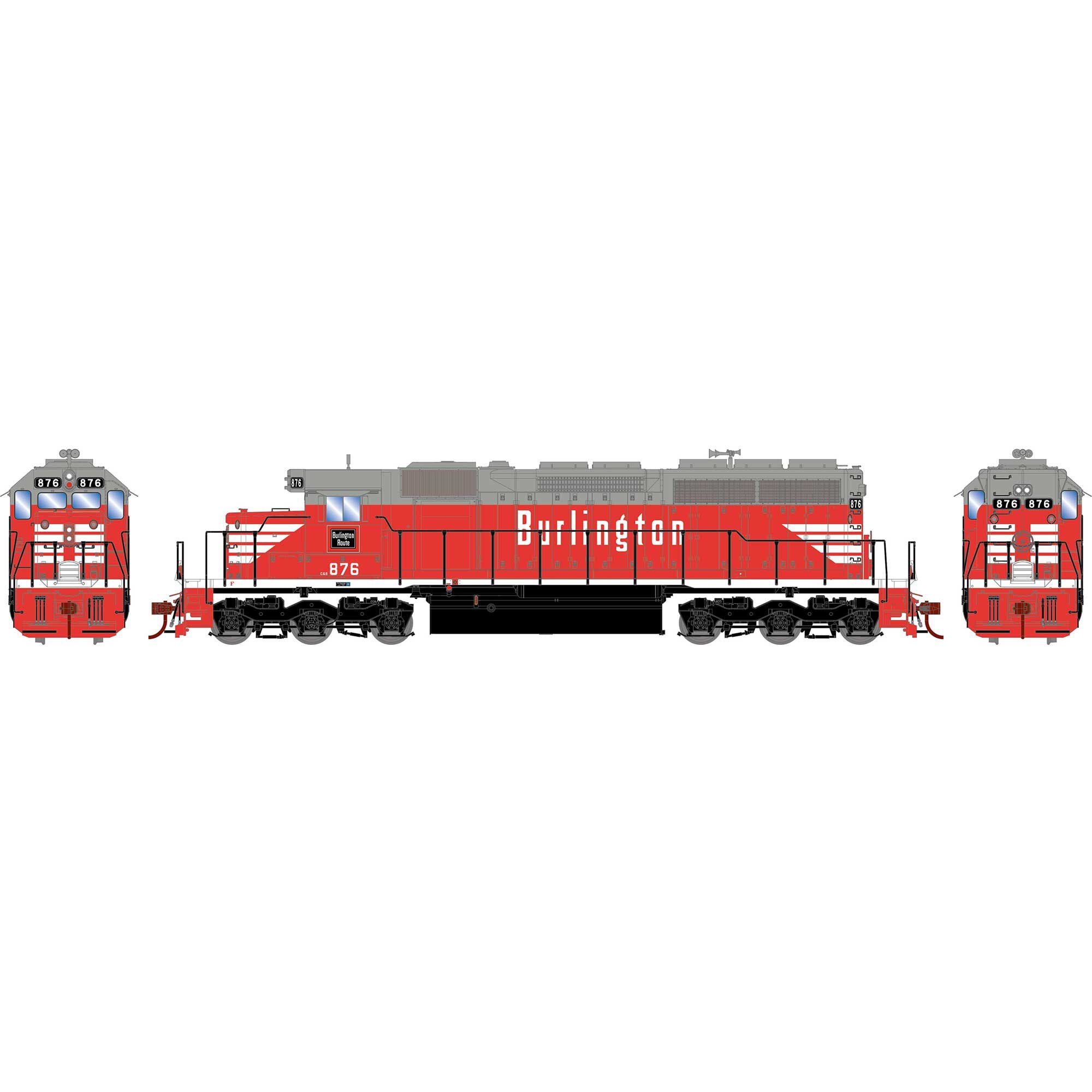 HO SD40 Locomotive Colorado & Southern #876 (ATH87232)
