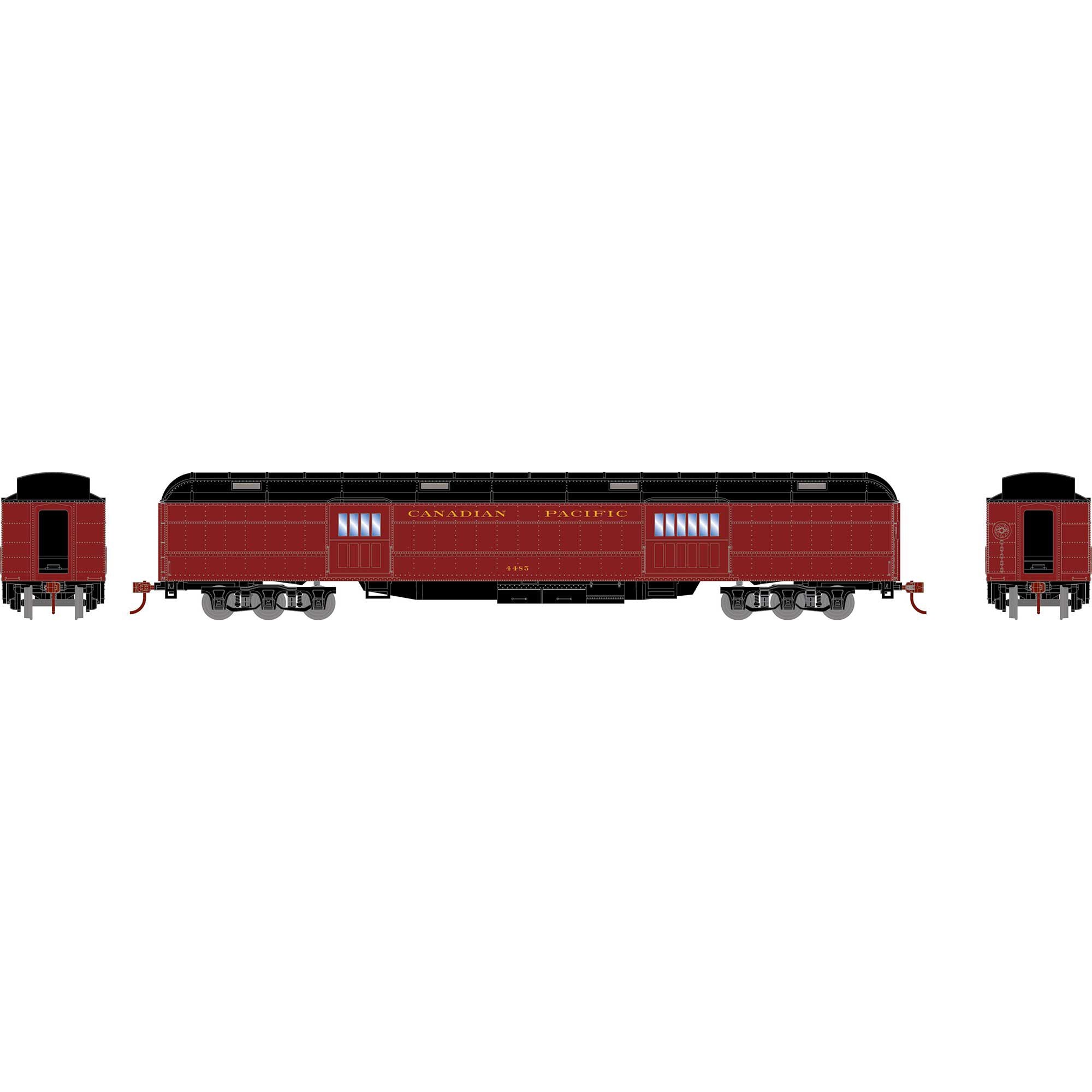 HO Heavyweight Baggage Car CPR #4485 (ATH88213)