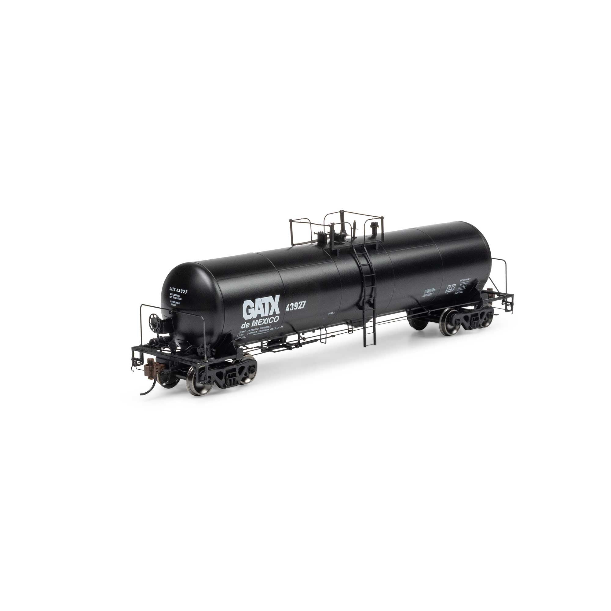 HO GATC 20K Gallon Tank Car GATX de Mexico #43927 (ATHG-1315)