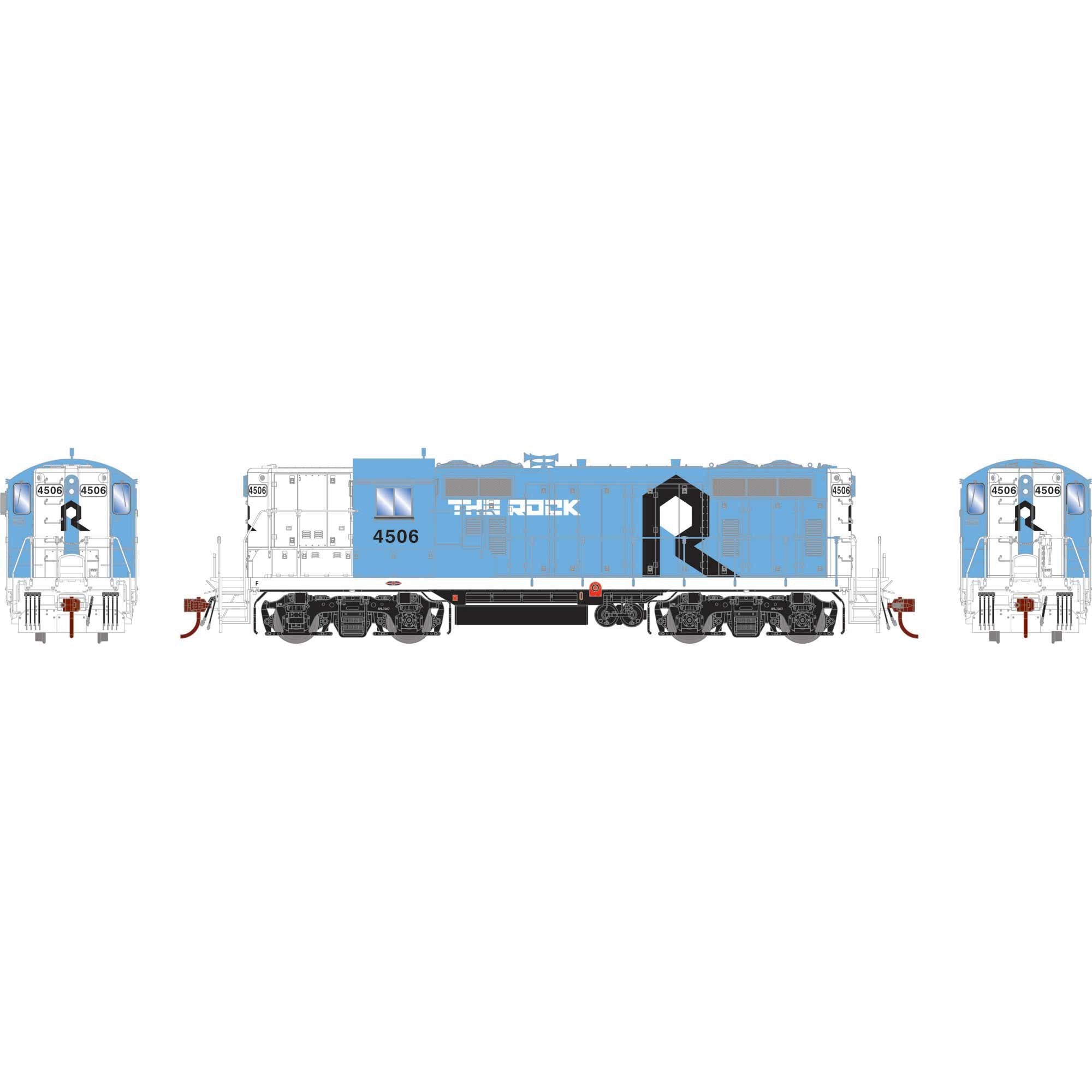 HO GP7R Locomotive ROCK #4506 (ATHG-1344)