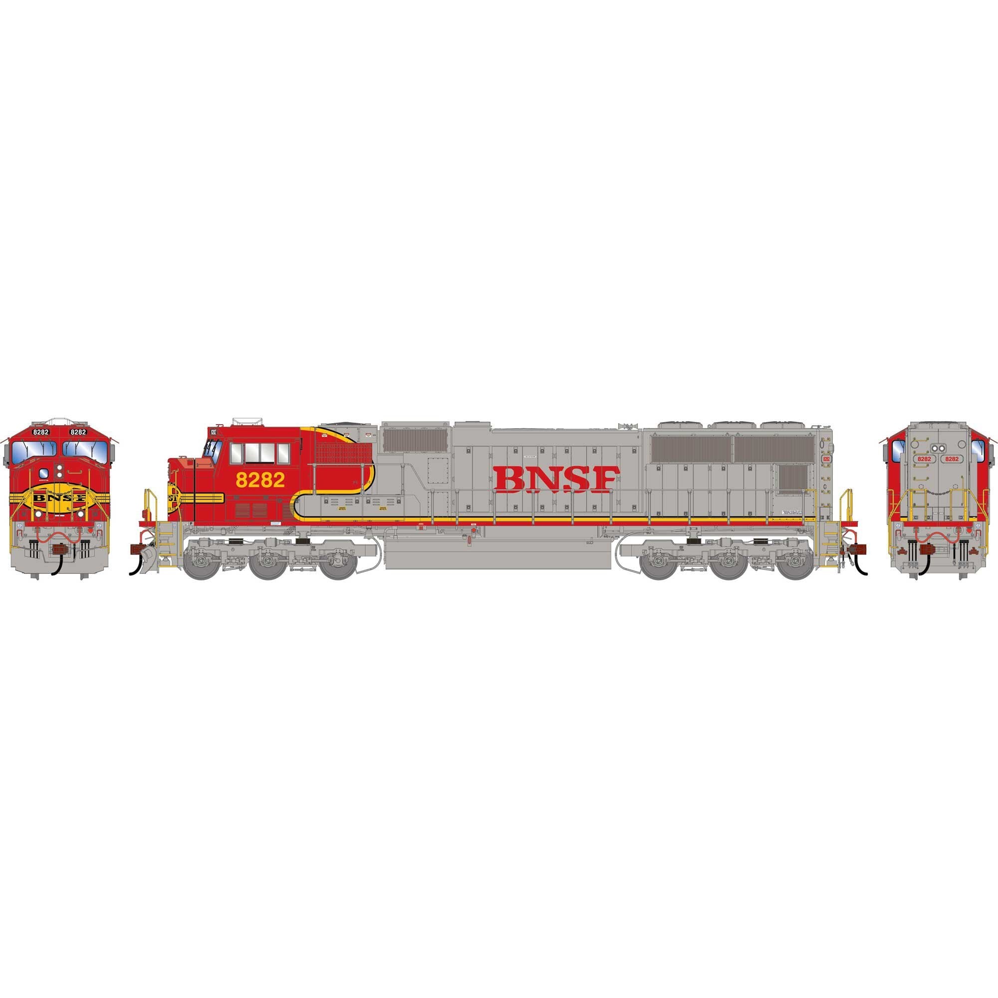 HO SD75I Locomotive with DCC and Sound, BNSF #8282 (ATHG-1625)