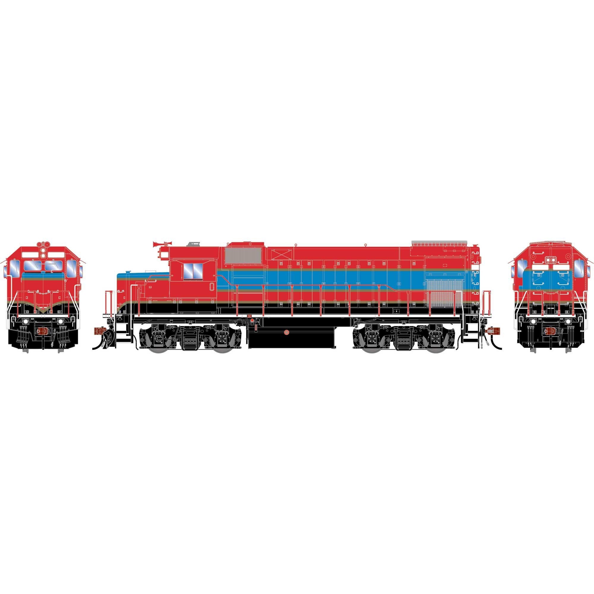 HO GEN GP15-1 Locomotive with DCC and Sound - Patriot Rail (ATHG-1900)