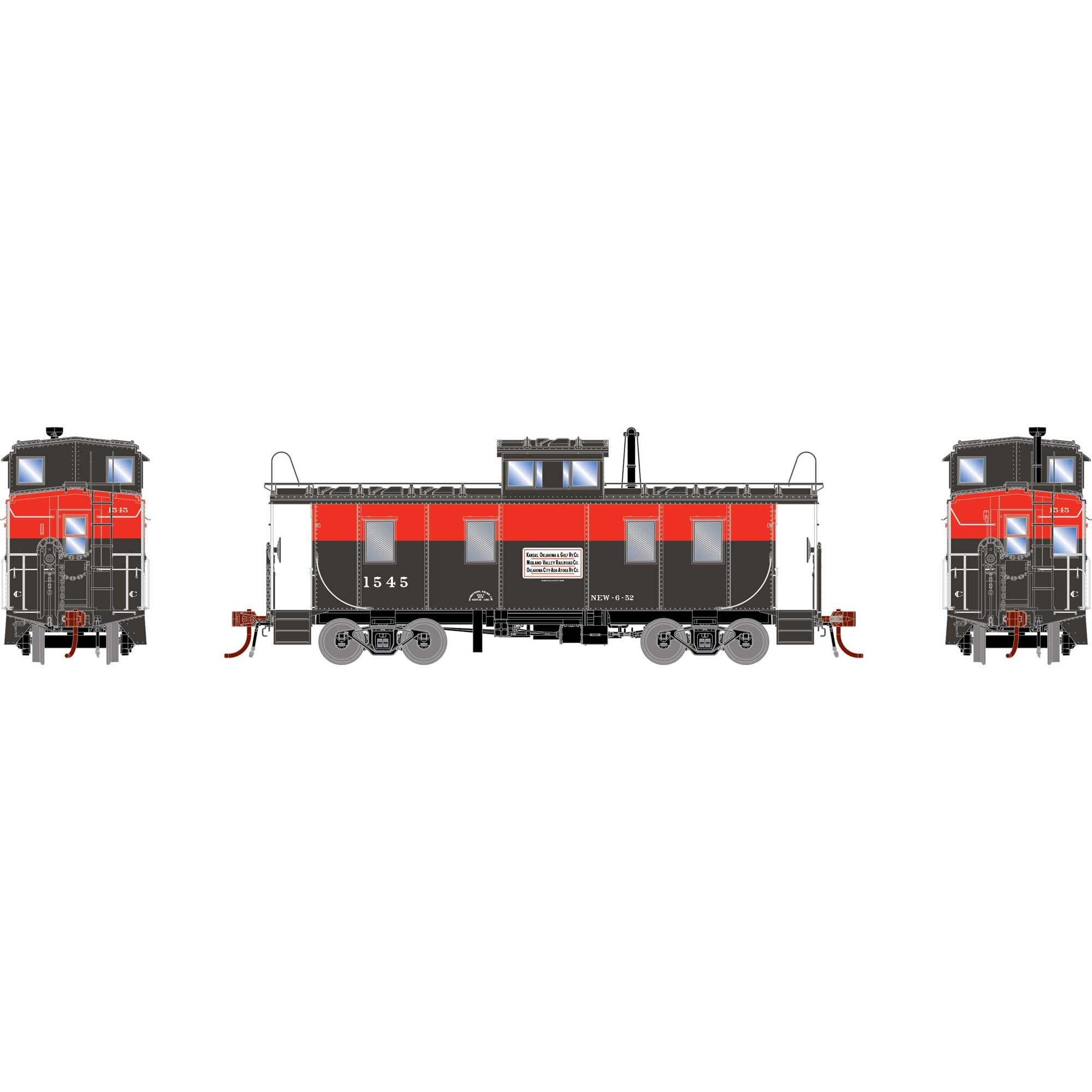 HO GEN ICC Cupola Caboose (ATHG-1948)