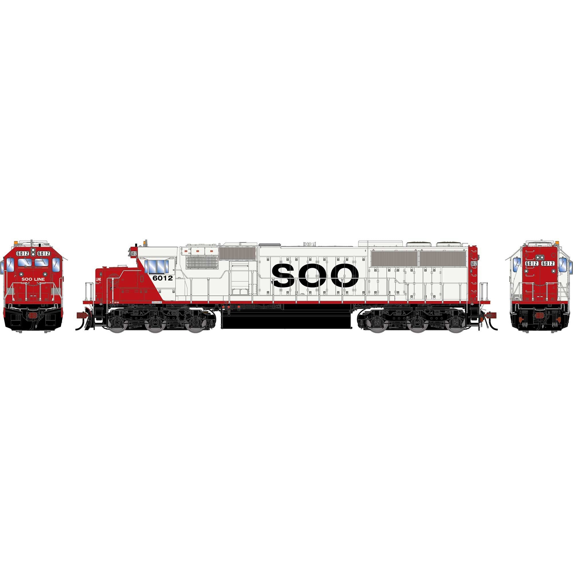 HO GEN SD60 Locomotive SOO #6012 (ATHG-2149)