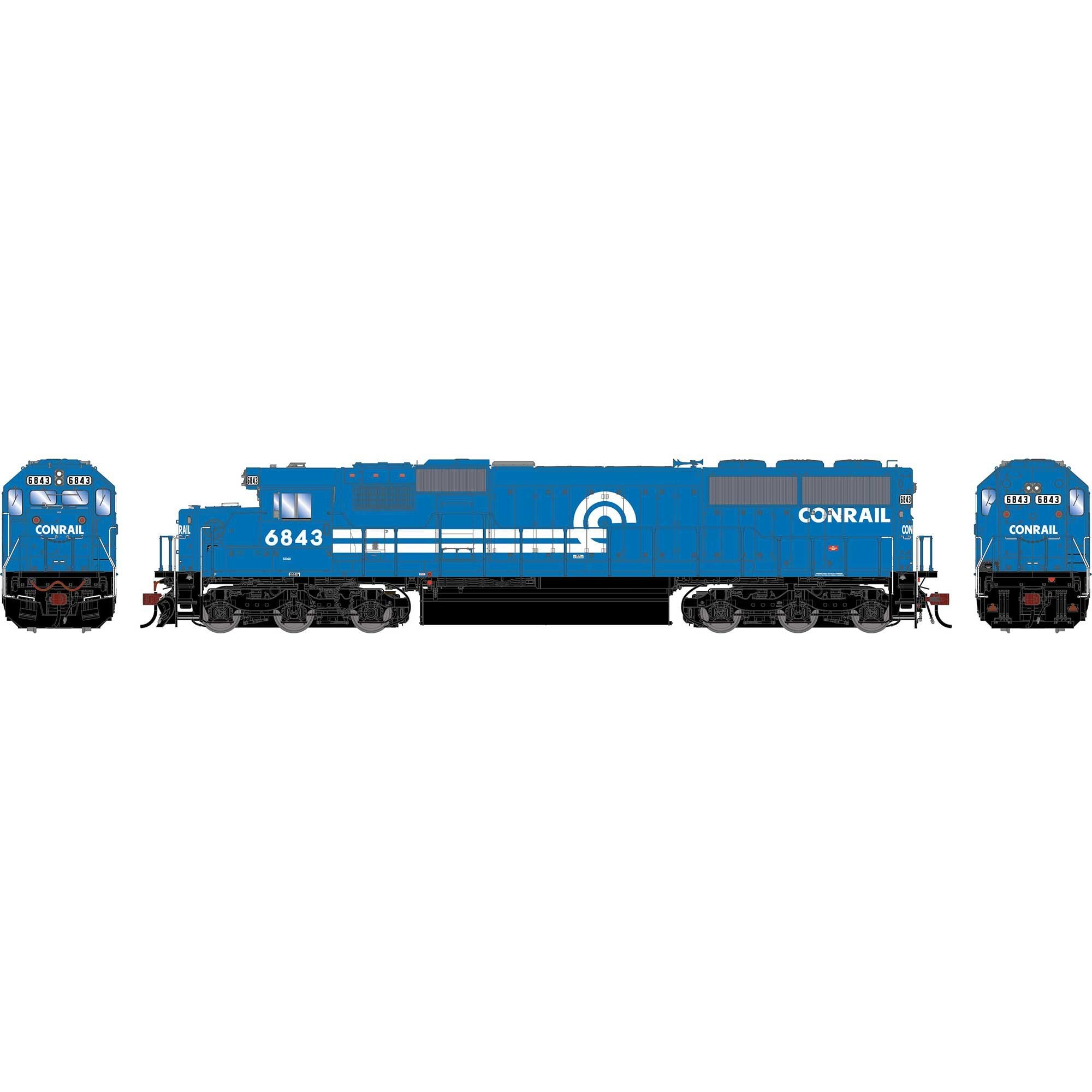 HO GEN SD60 Locomotive Conrail #6843 (ATHG-2154)