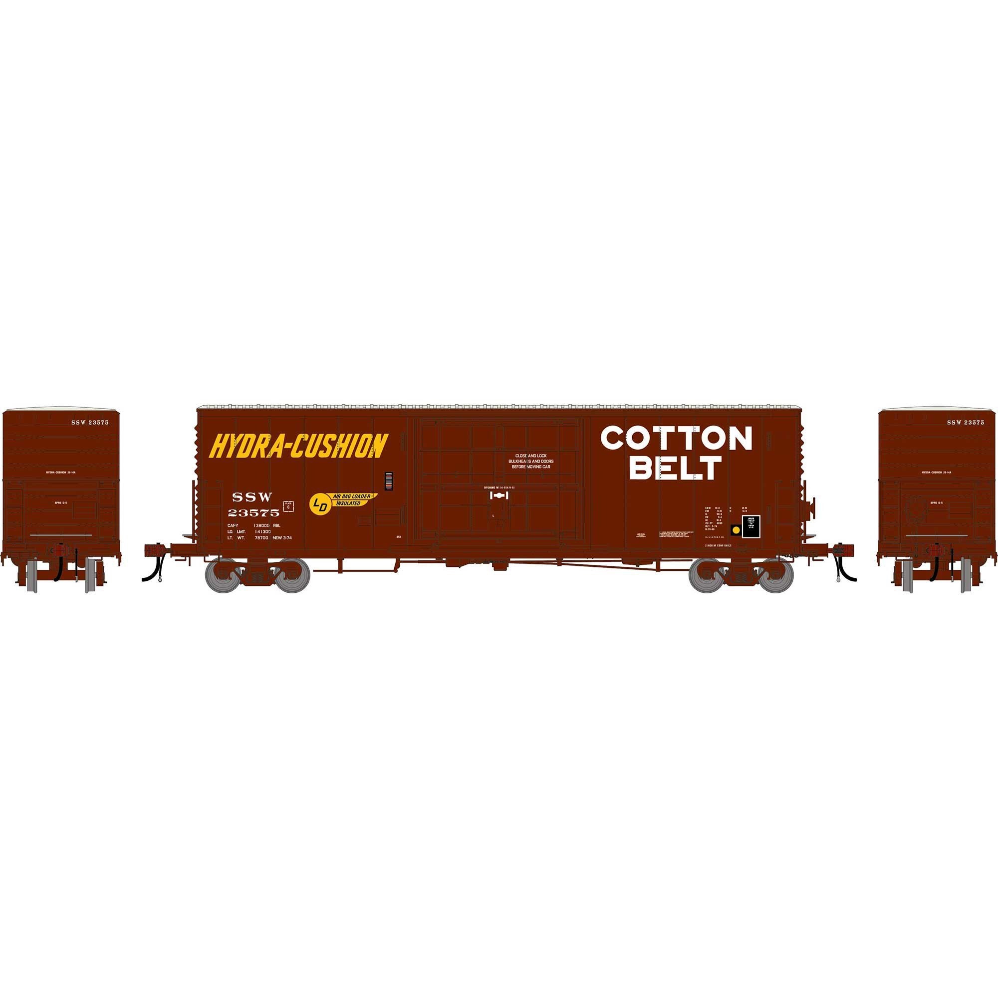 HO GEN 50' PC&F Box Car with 14' Plug Door SSW #23575 (ATHG-2219)