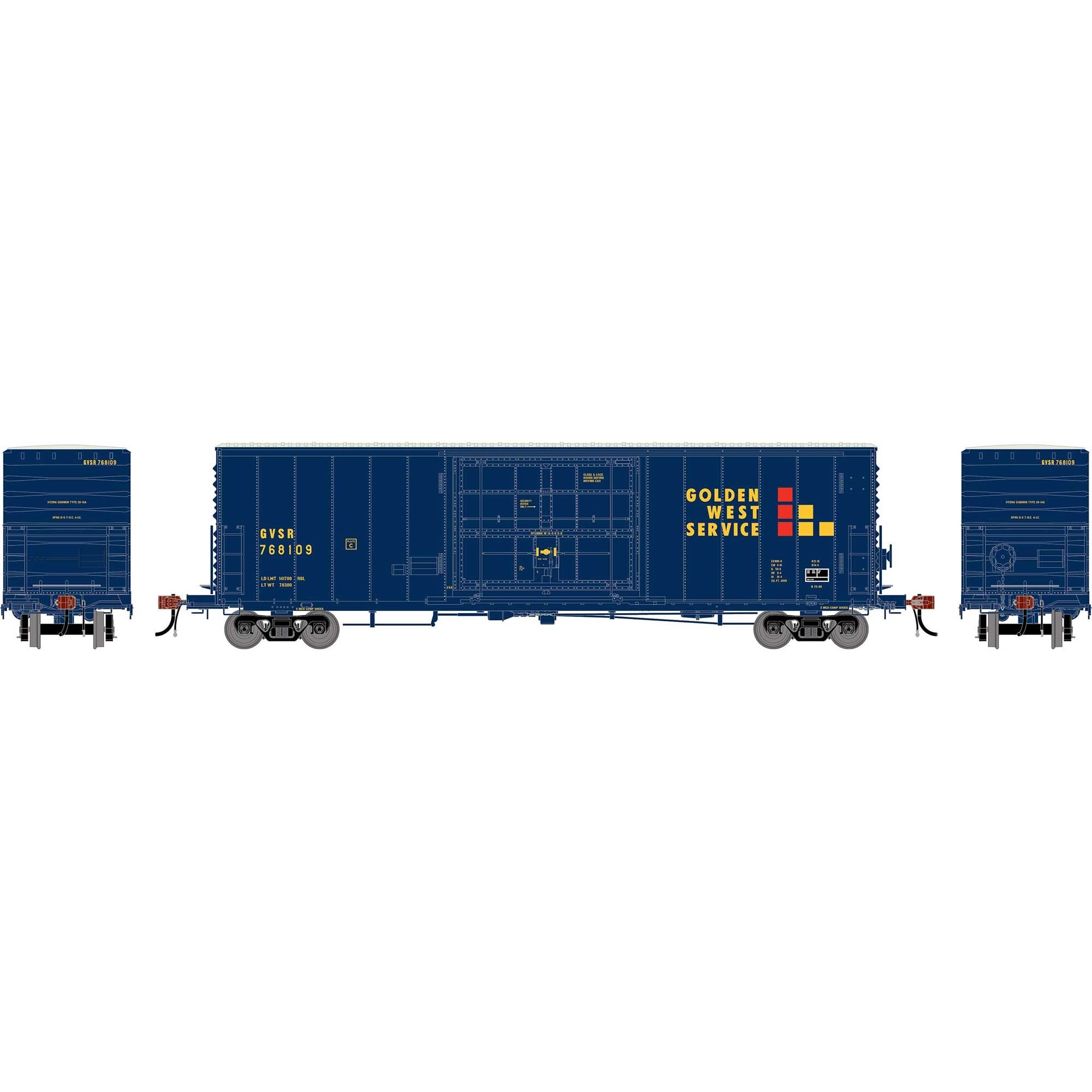 HO GEN 50' PC&F Box Car with 14' Plug Door (ATHG-2225)