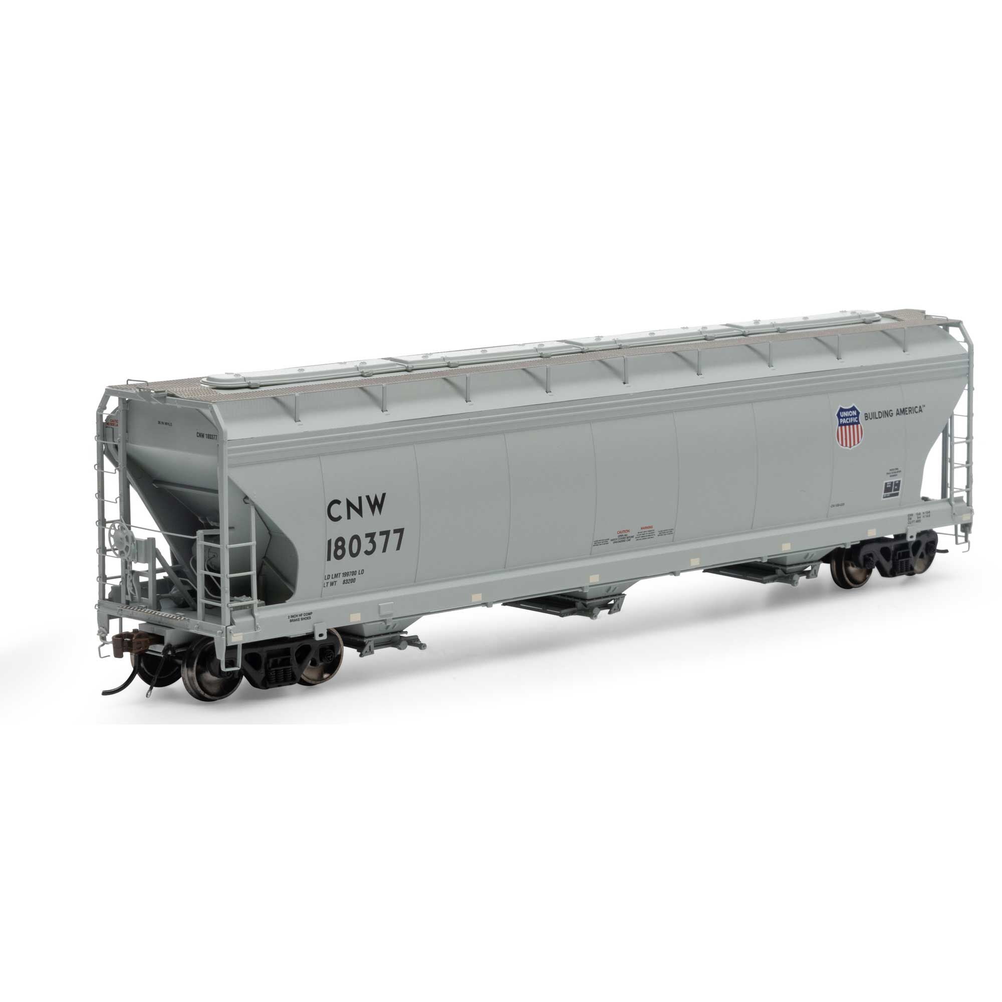 HO ACF 4600 3-Bay Center Flow Hopper C&NW #180337 (ATHG15435)
