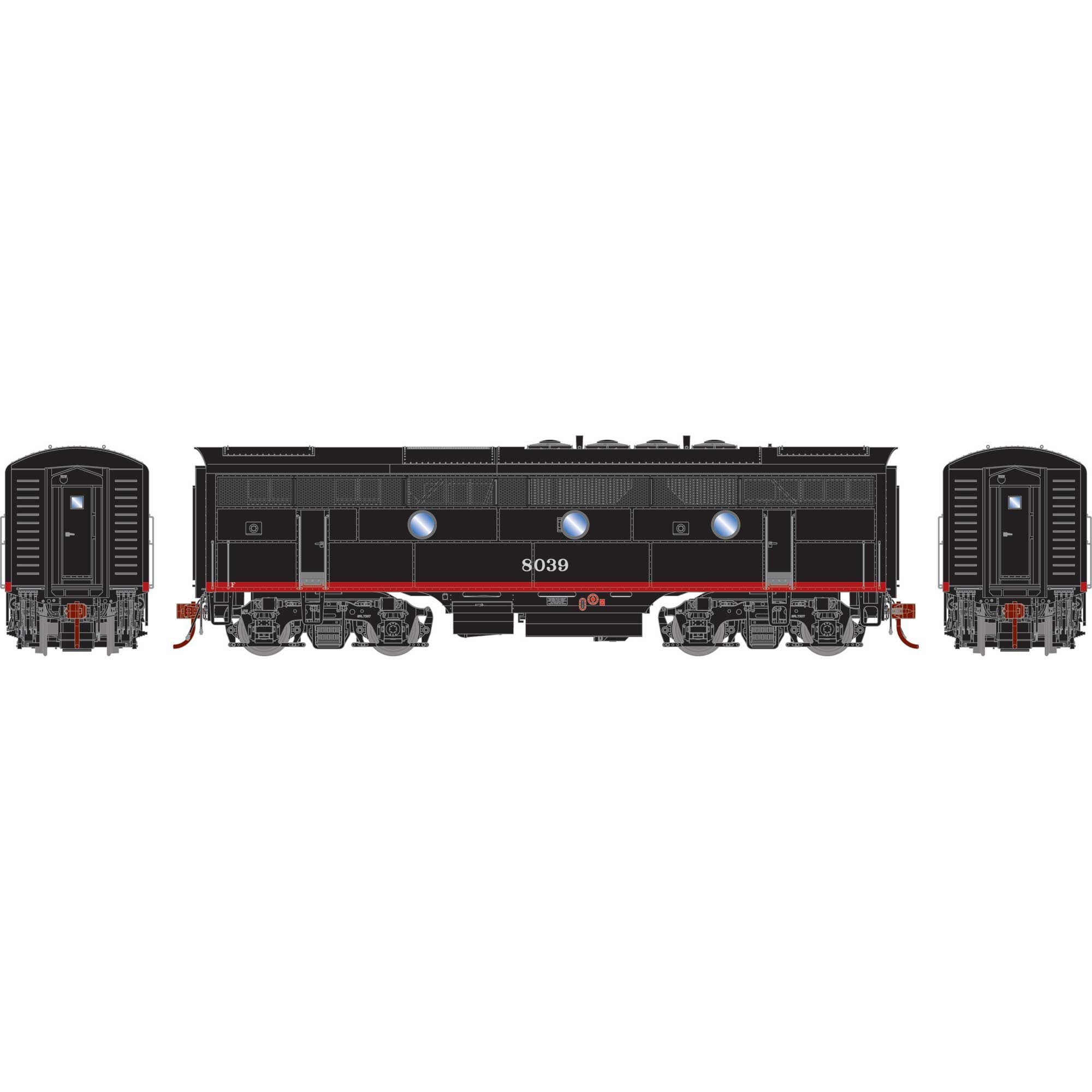 HO F3B Locomotive Southern Pacific #8039 (ATHG19577)