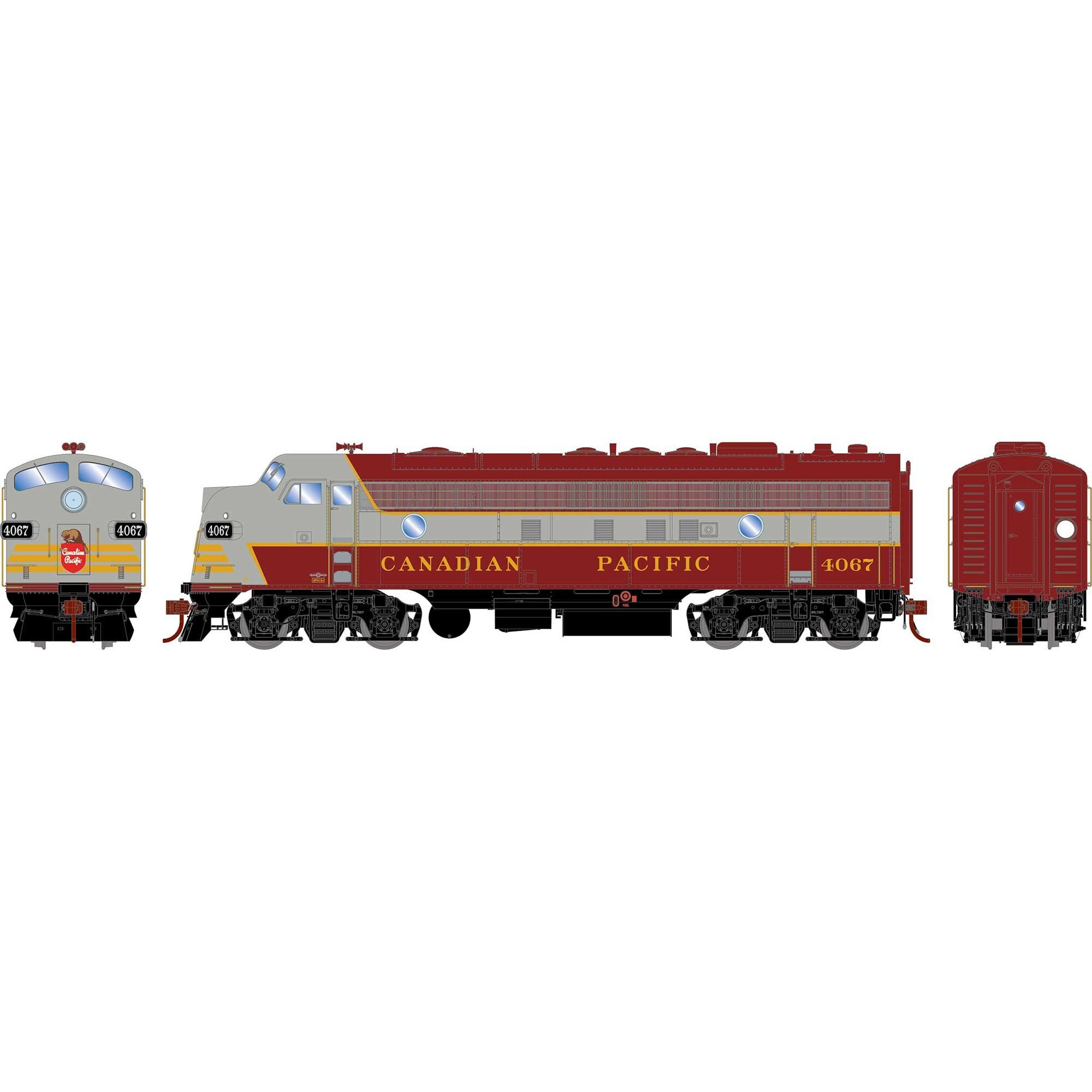 HO FP7A Locomotive CPR #4067 (ATHG19601)