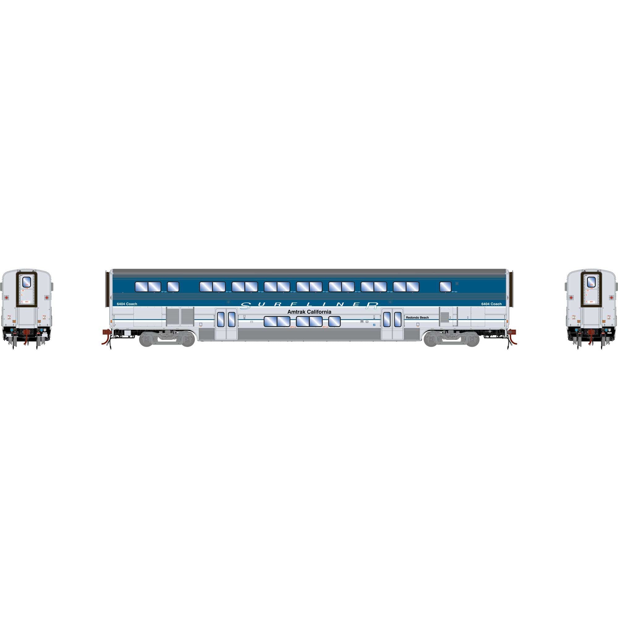 HO Surfliner Coach with LED Lights AMTK/Redondo Beach #6404 (ATHG23742)