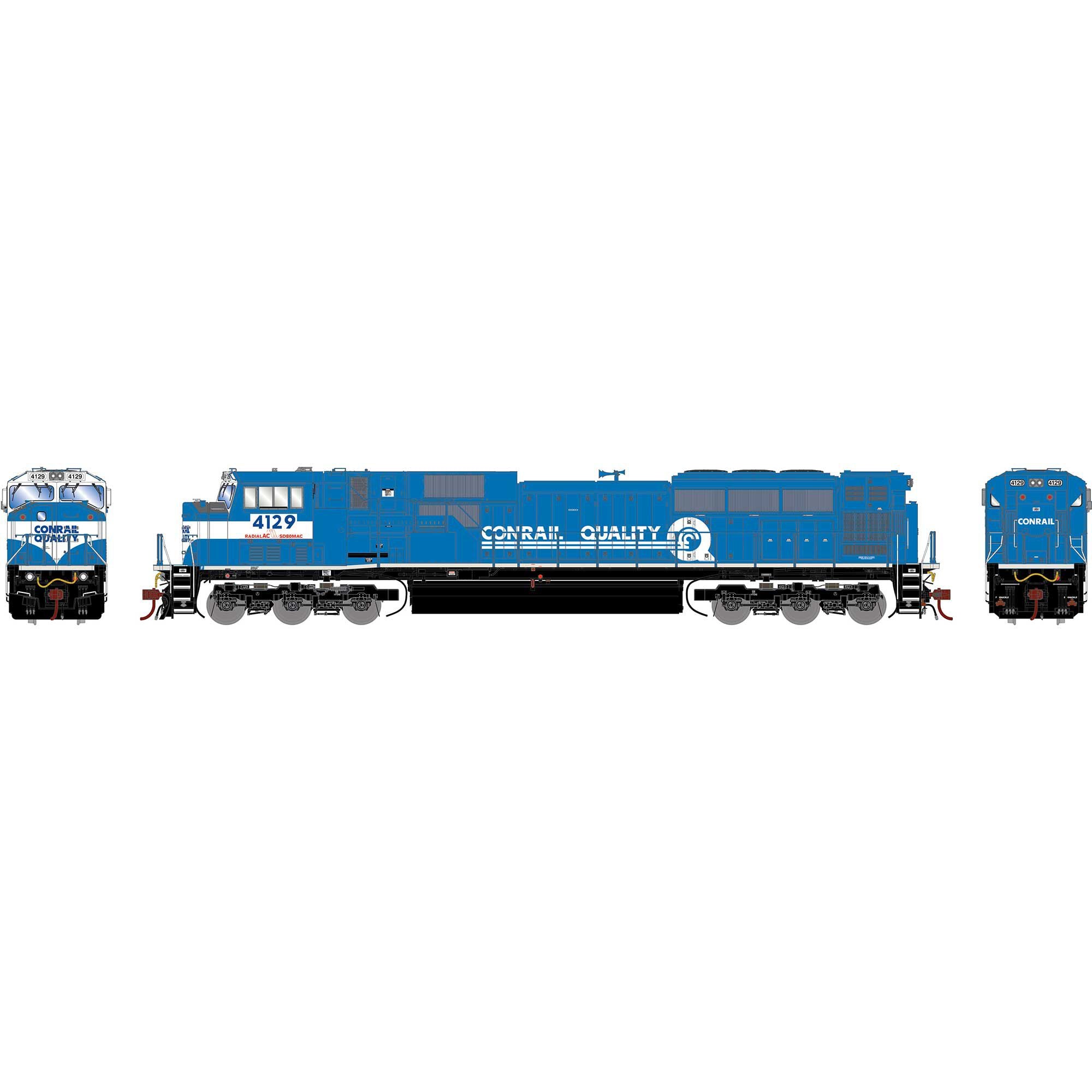 HO G2 SD80MAC Conrail #4129 Locomotive (ATHG28082)