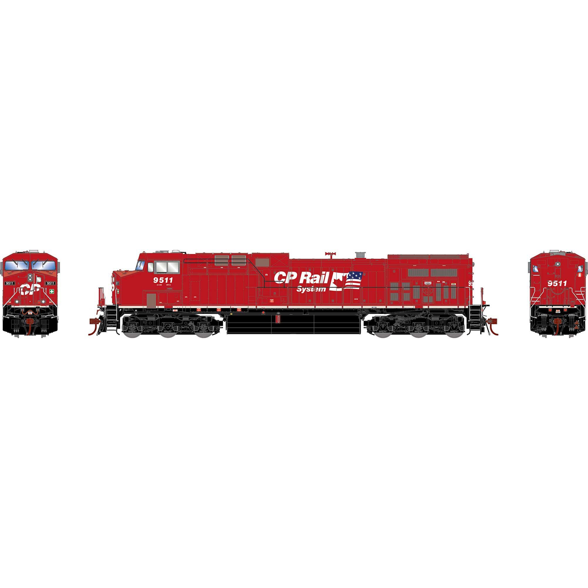 HO AC4400CW Locomotive with DCC and Sound, CPR #9511 (ATHG31783)