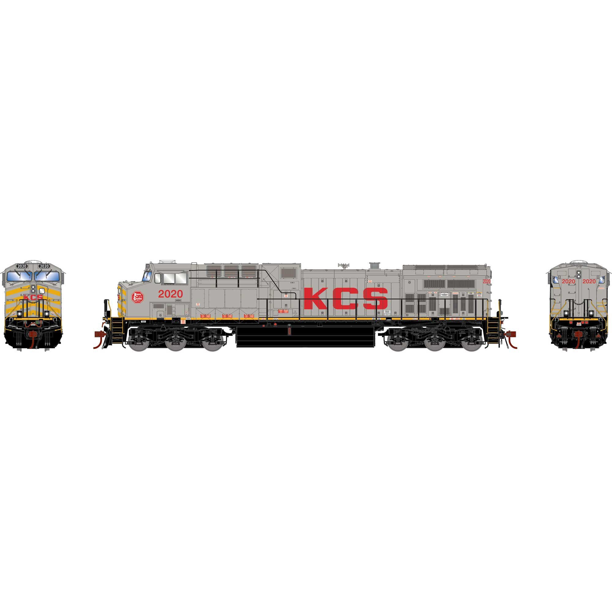 HO AC4400CW Locomotive with DCC and Sound KCS #2020 (ATHG31789)
