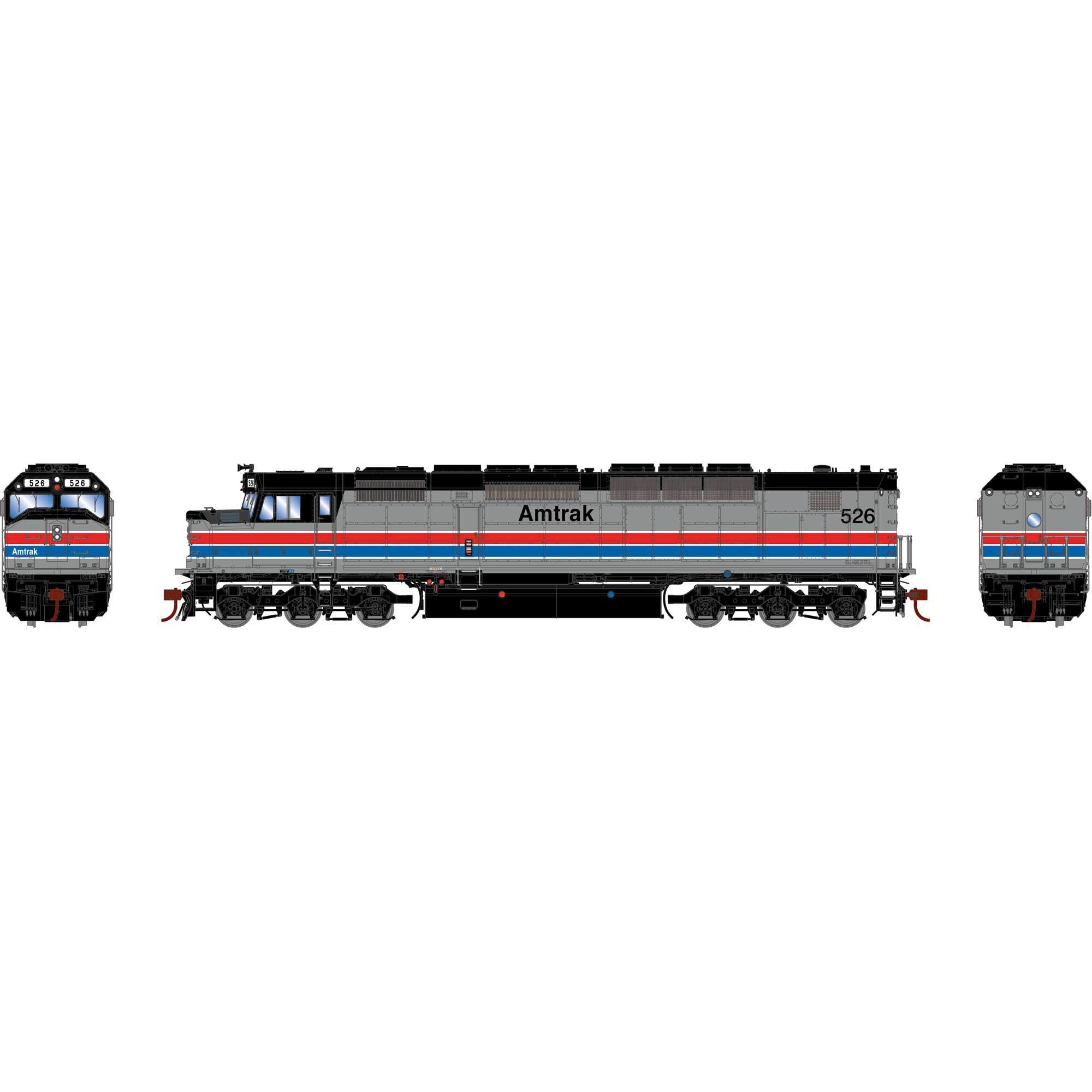 HO SDP40F Locomotive Amtrak Phase II #526 (ATHG64118)