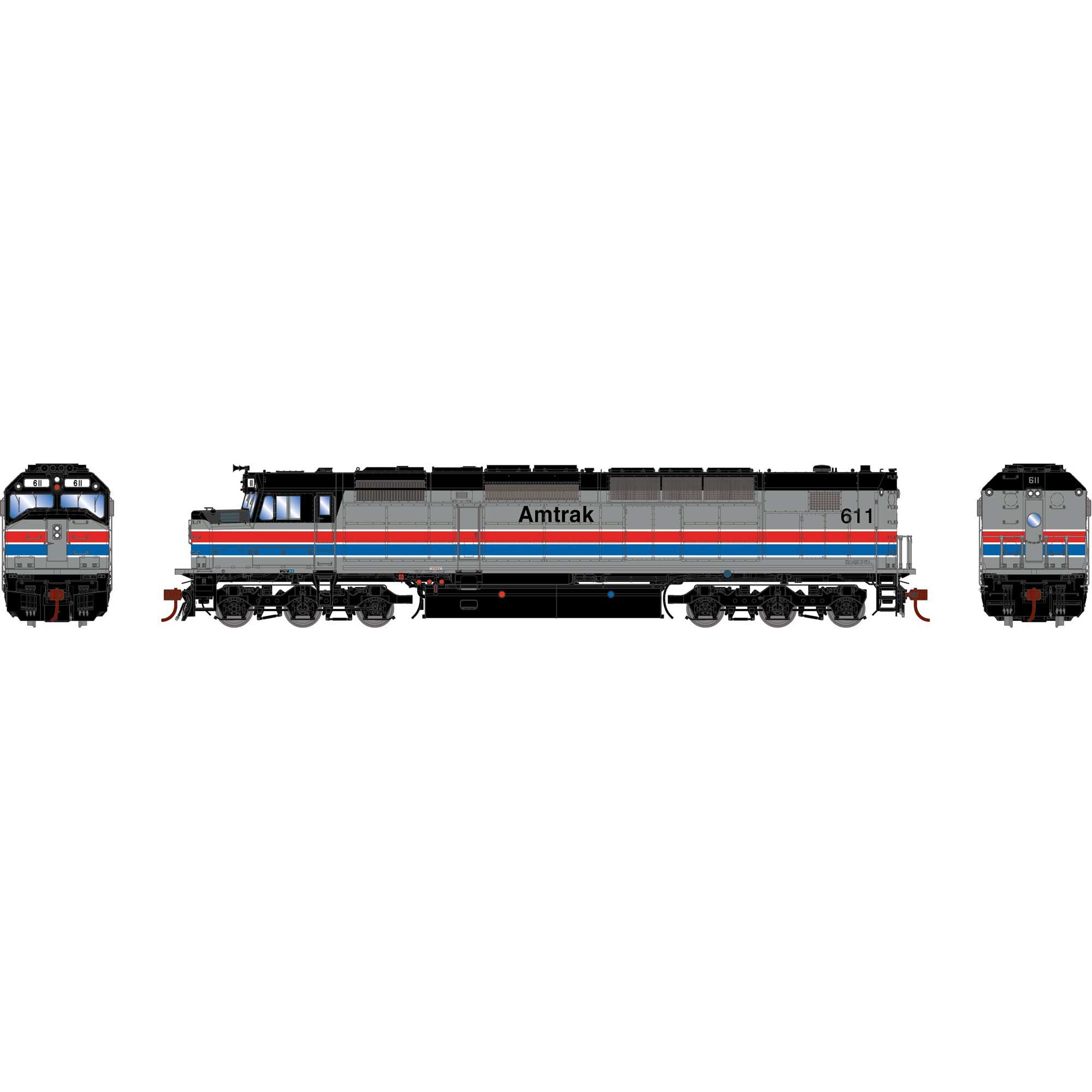 HO SDP40F Locomotive Amtrak Phase II #611 (ATHG64120)