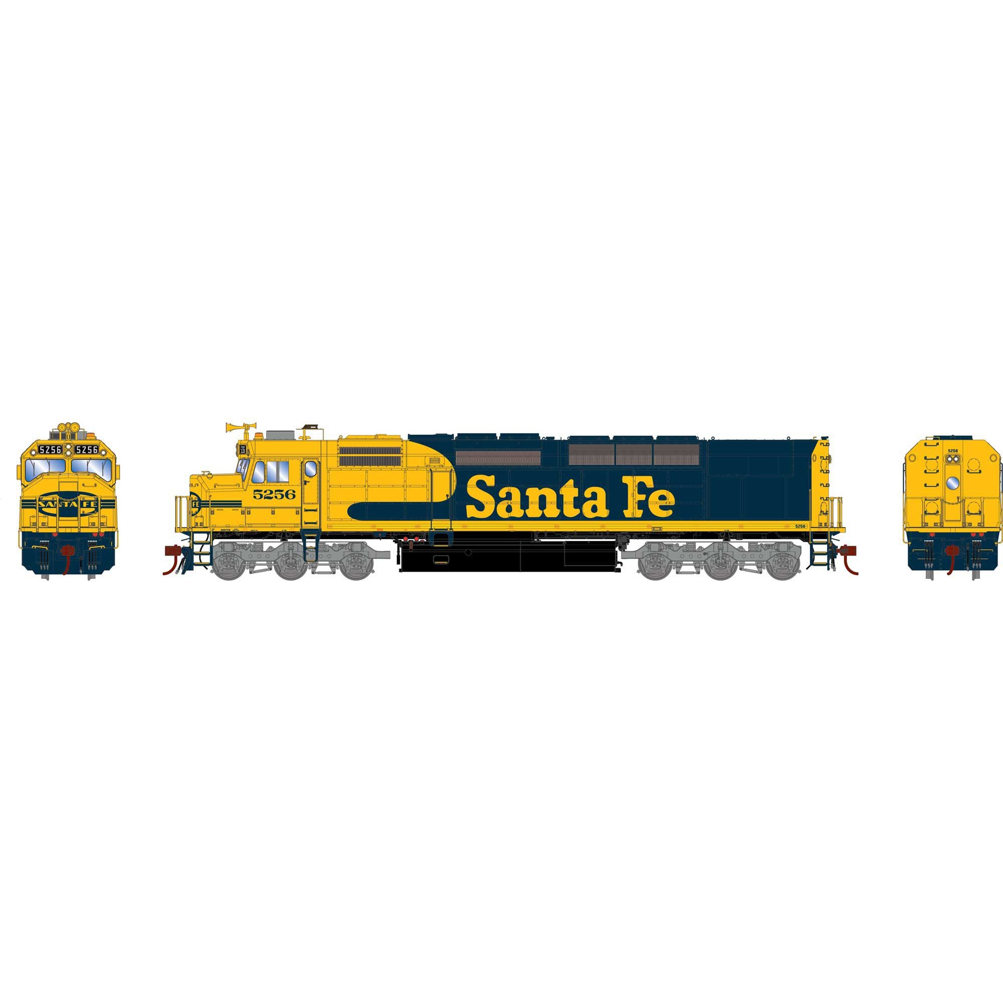 HO SDP40F Locomotive ATSF #5256 (ATHG64123)