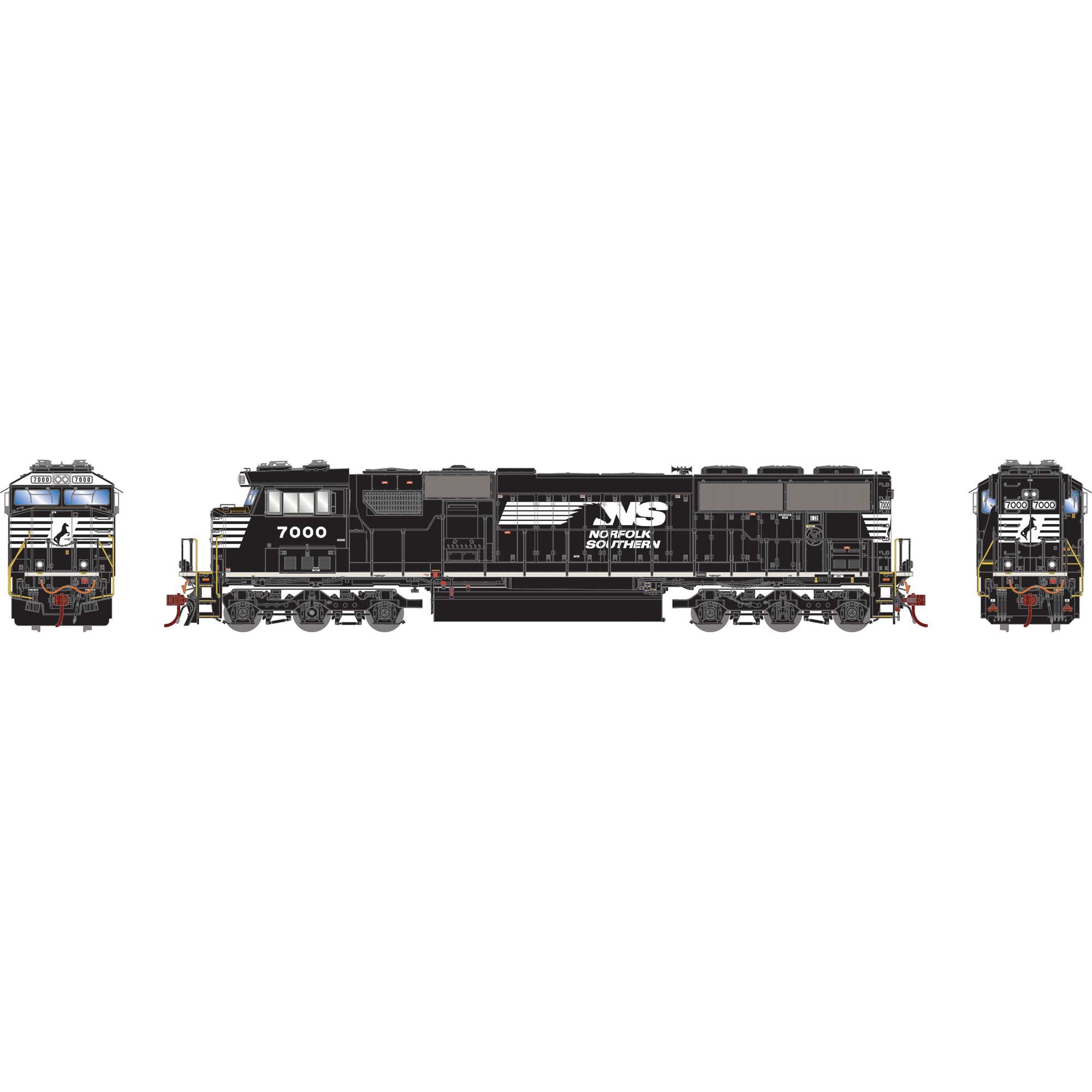 HO SD60E Locomotive, NS #7000 (ATHG65195)