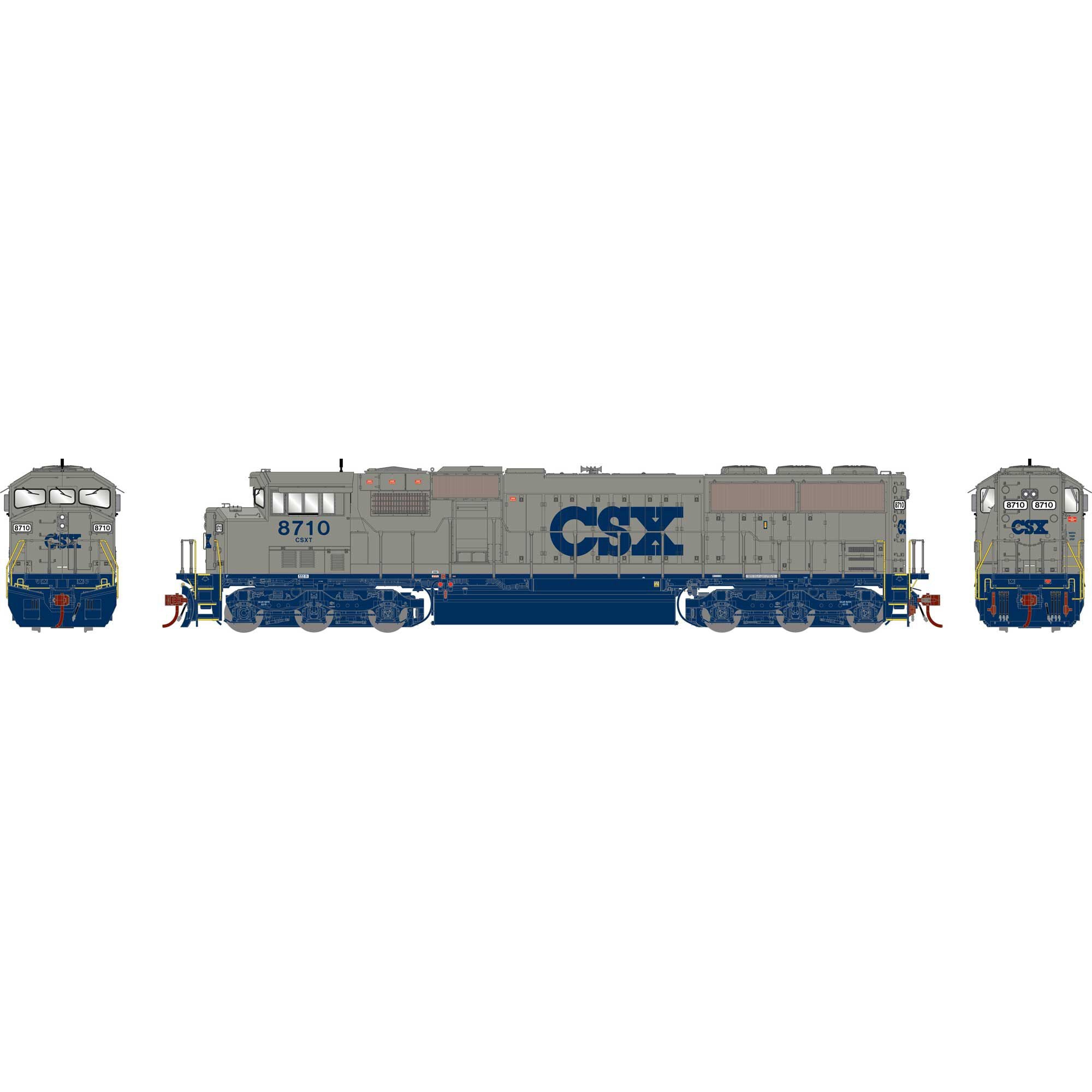 HO SD60M Tri-Clops Locomotive CSXT #8710 (ATHG75536)