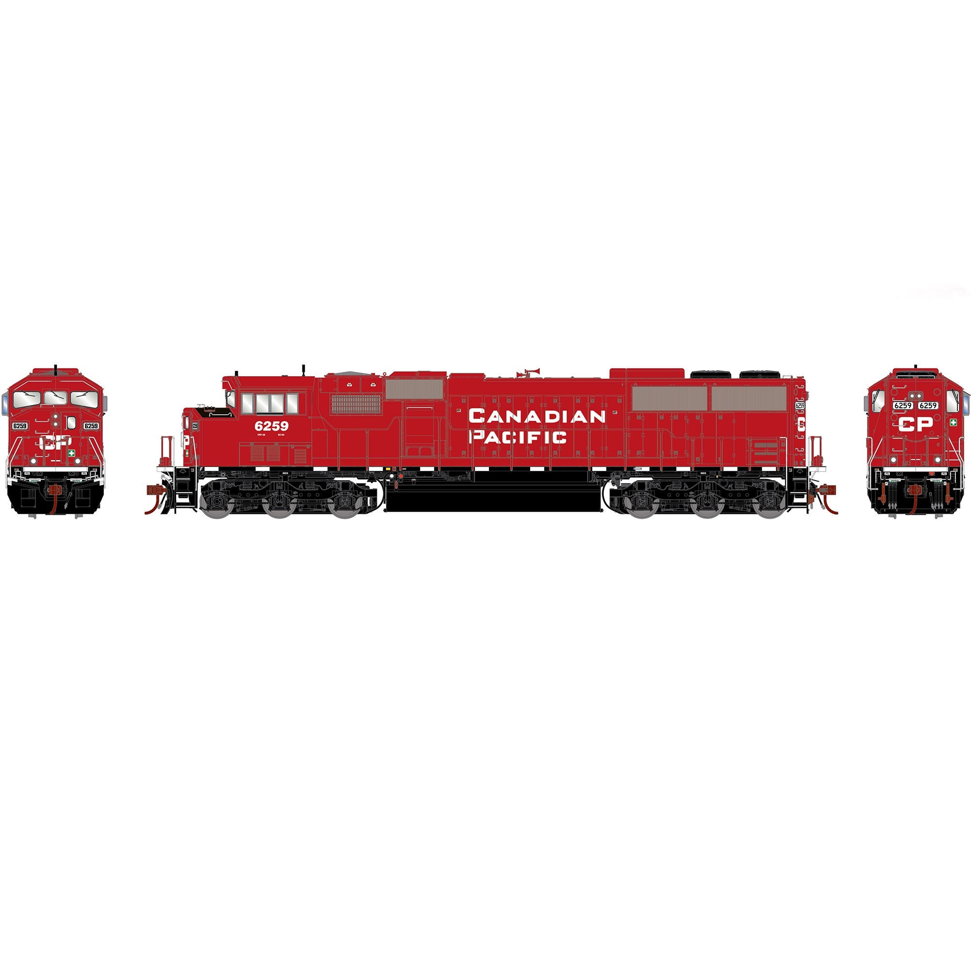 HO SD60M Tri-Clops Locomotive CPR #6259 (ATHG75542)