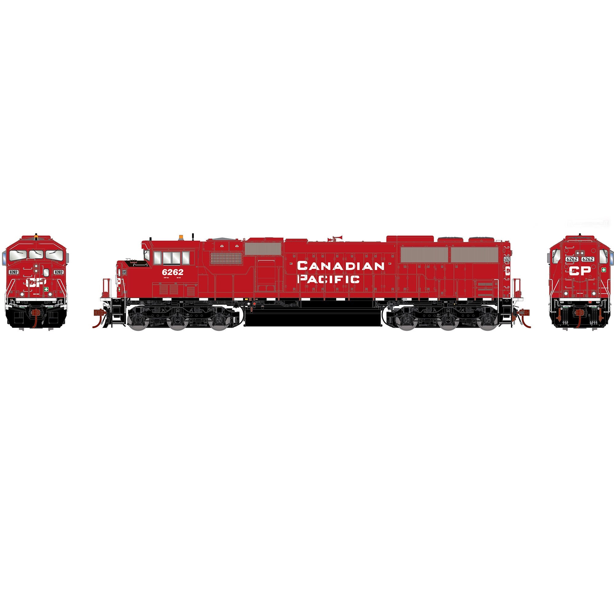 HO SD60M Tri-Clops Locomotive CPR #6262 (ATHG75543)