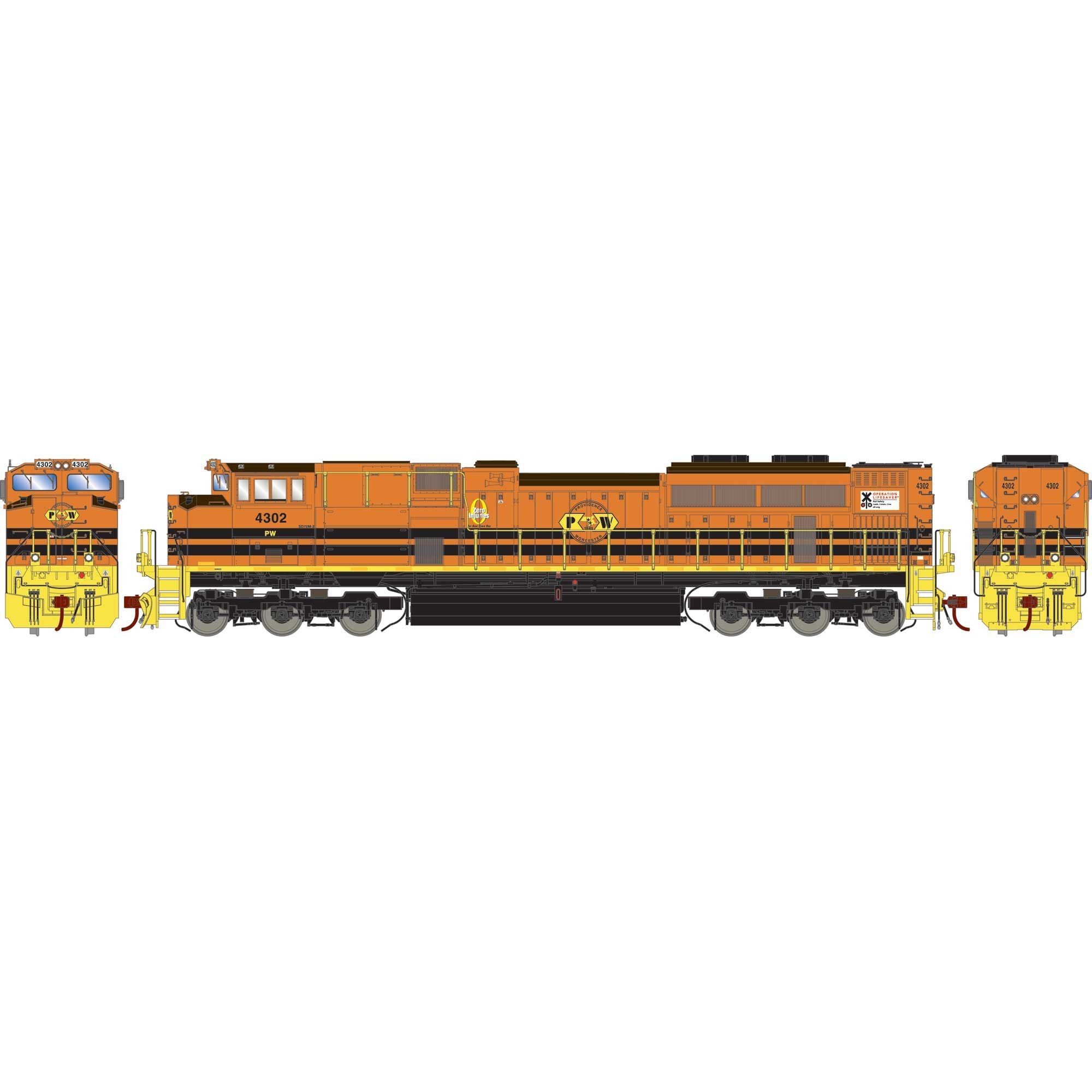 HO SD70M-2 Locomotive DCC Sound P&W #4302 (ATHG75665)