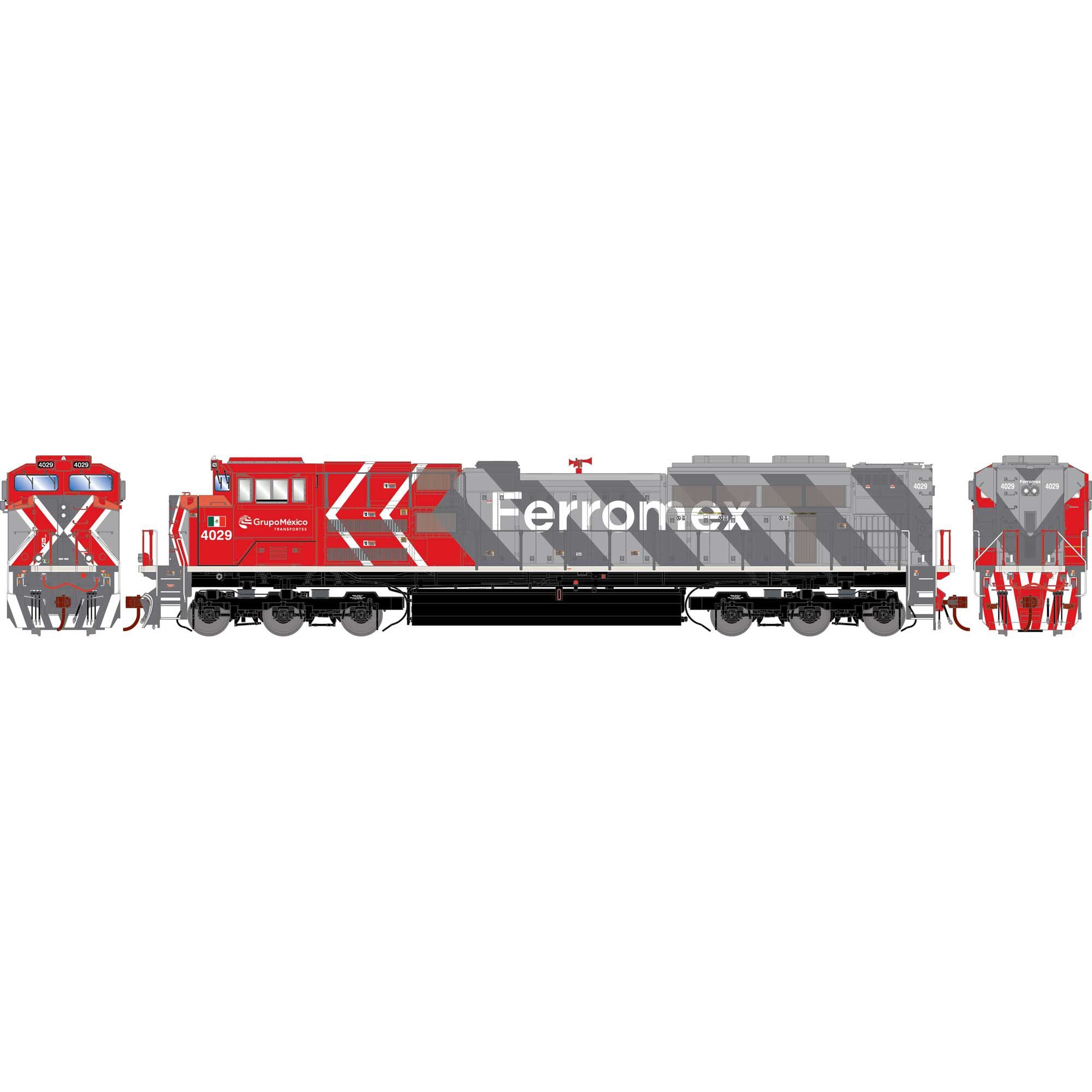 HO SD70ACe Locomotive Ferromex #4029 (ATHG75749)