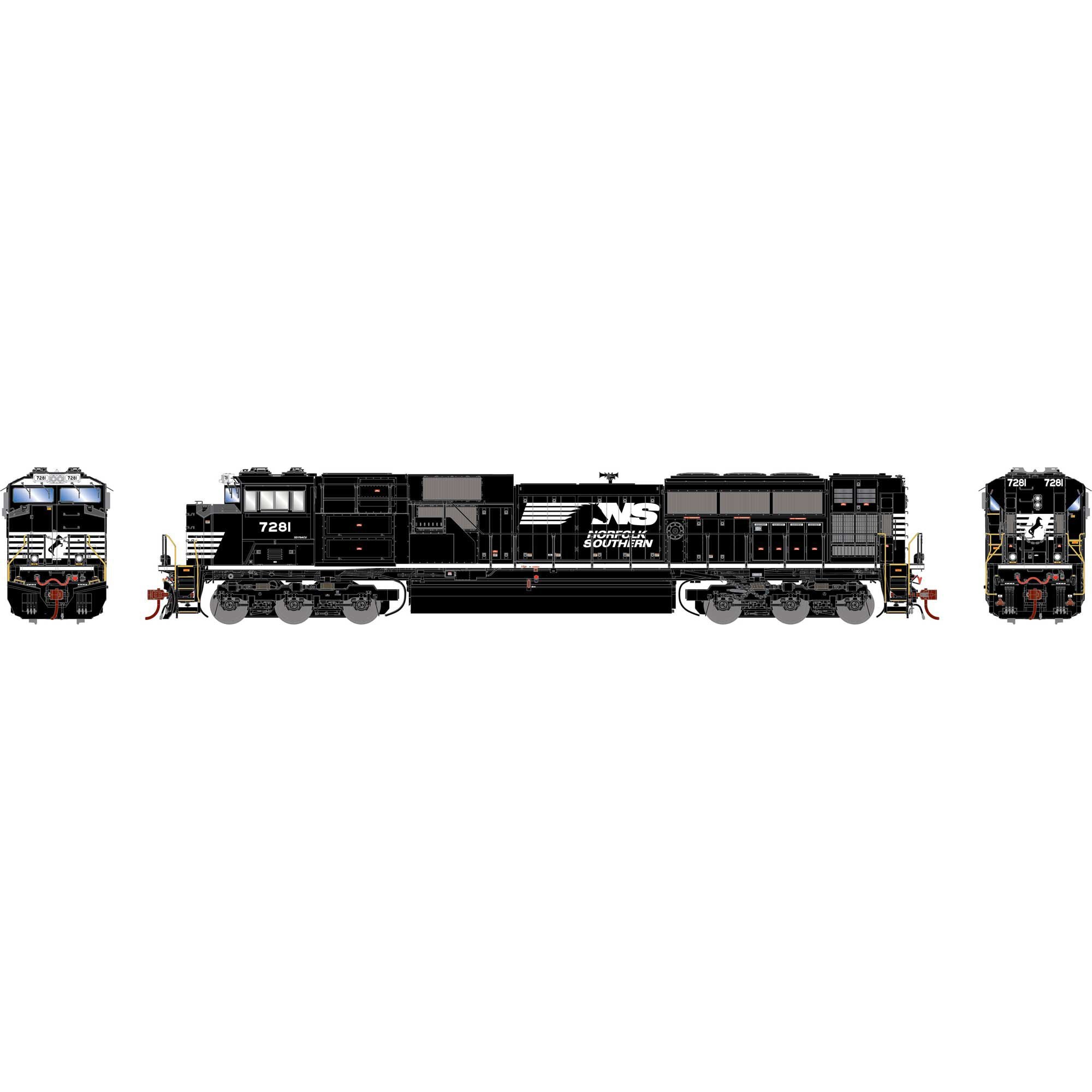 HO EMD SD70ACU Locomotive NS #7281 (ATHG75760)