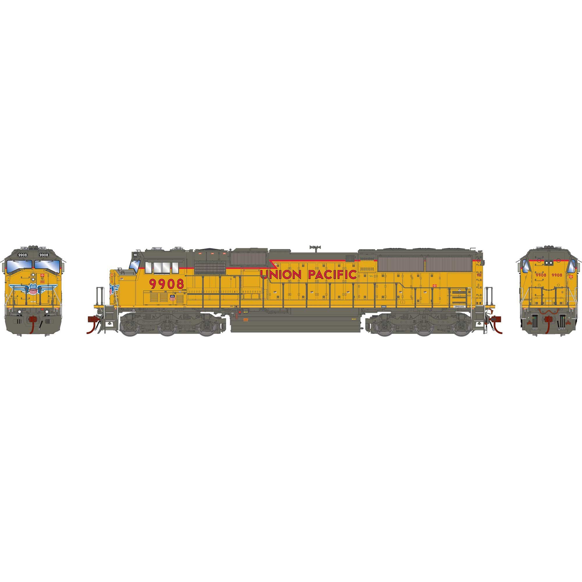 HO G2.0 SD59M-2 Union Pacific 9908 Locomotive (ATHG80163)