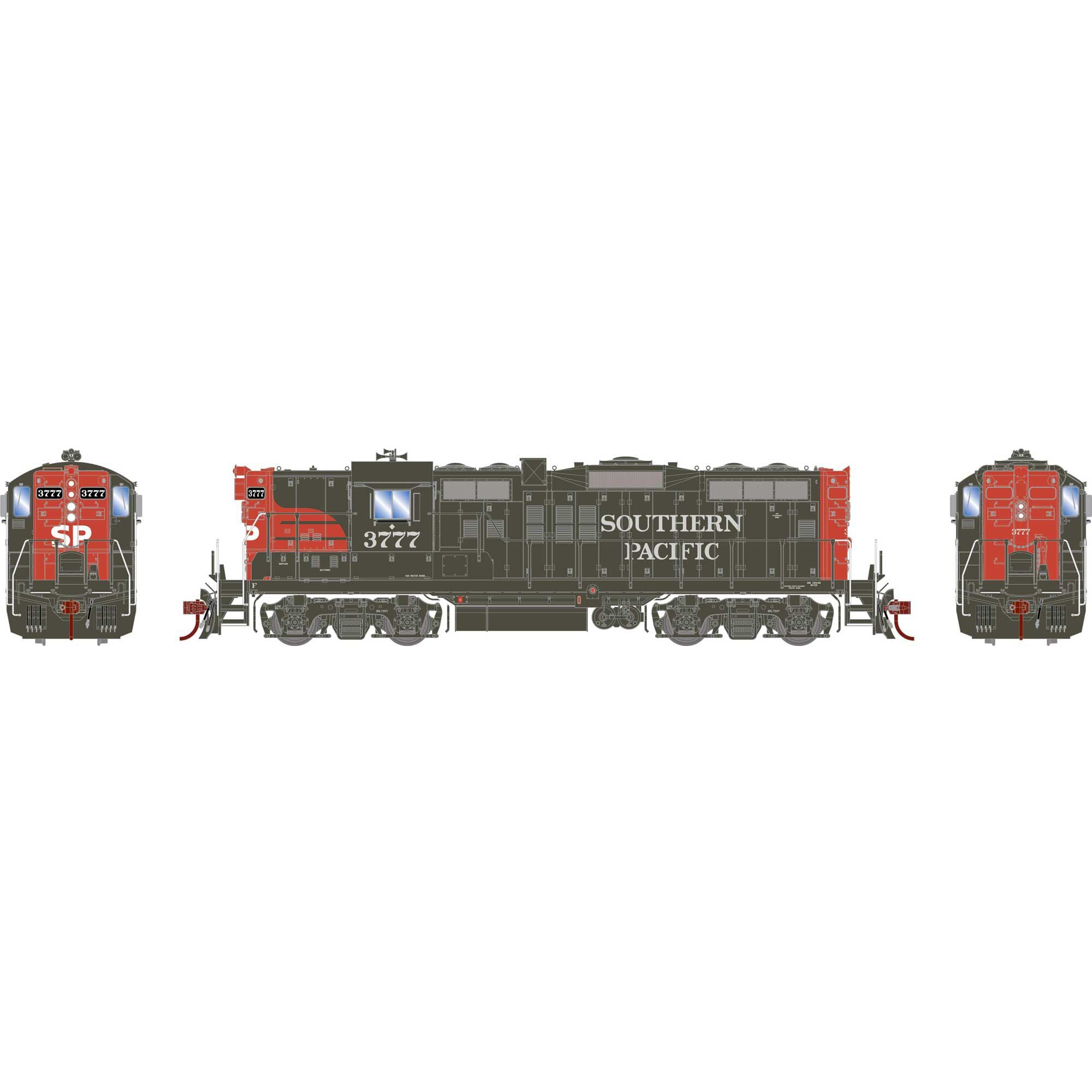 HO GP9E Locomotive with DCC and Sound, SP #3777 (ATHG82826)