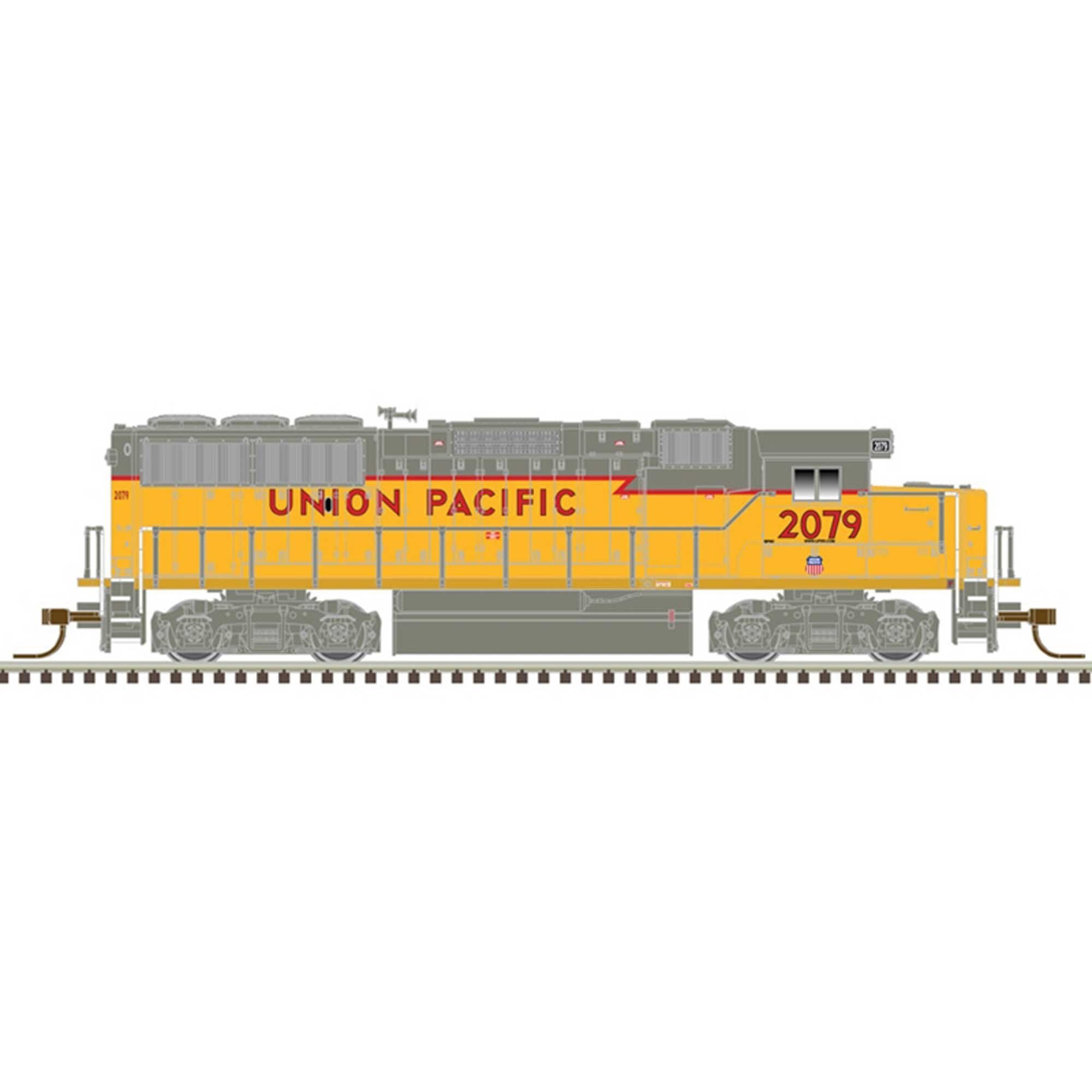 Union Pacific 2069 Locomotive Model (Yellow Red Gray) (ATL40004924)